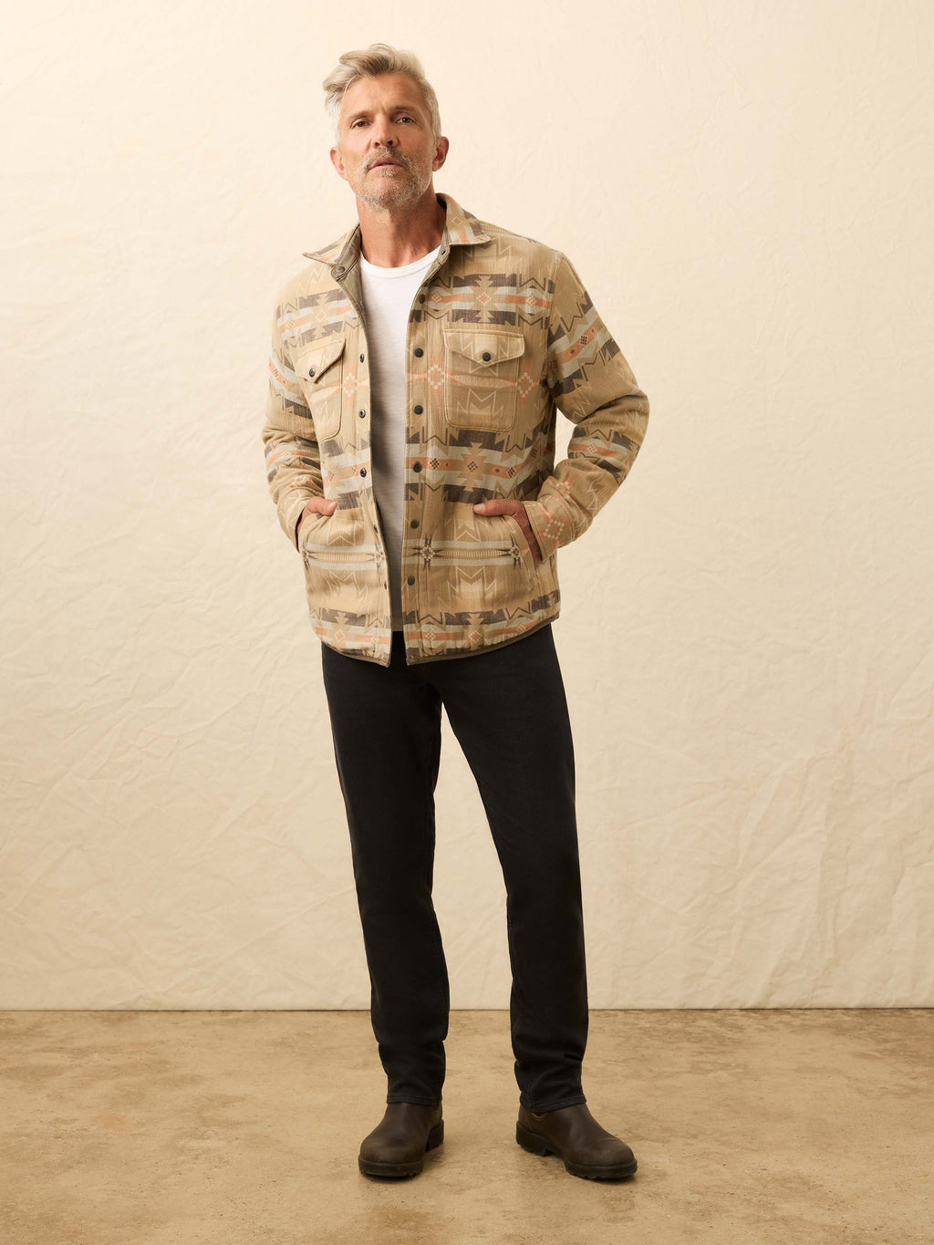 Doug Good Feather Reversible Bondi Jacket - Prairie Olive