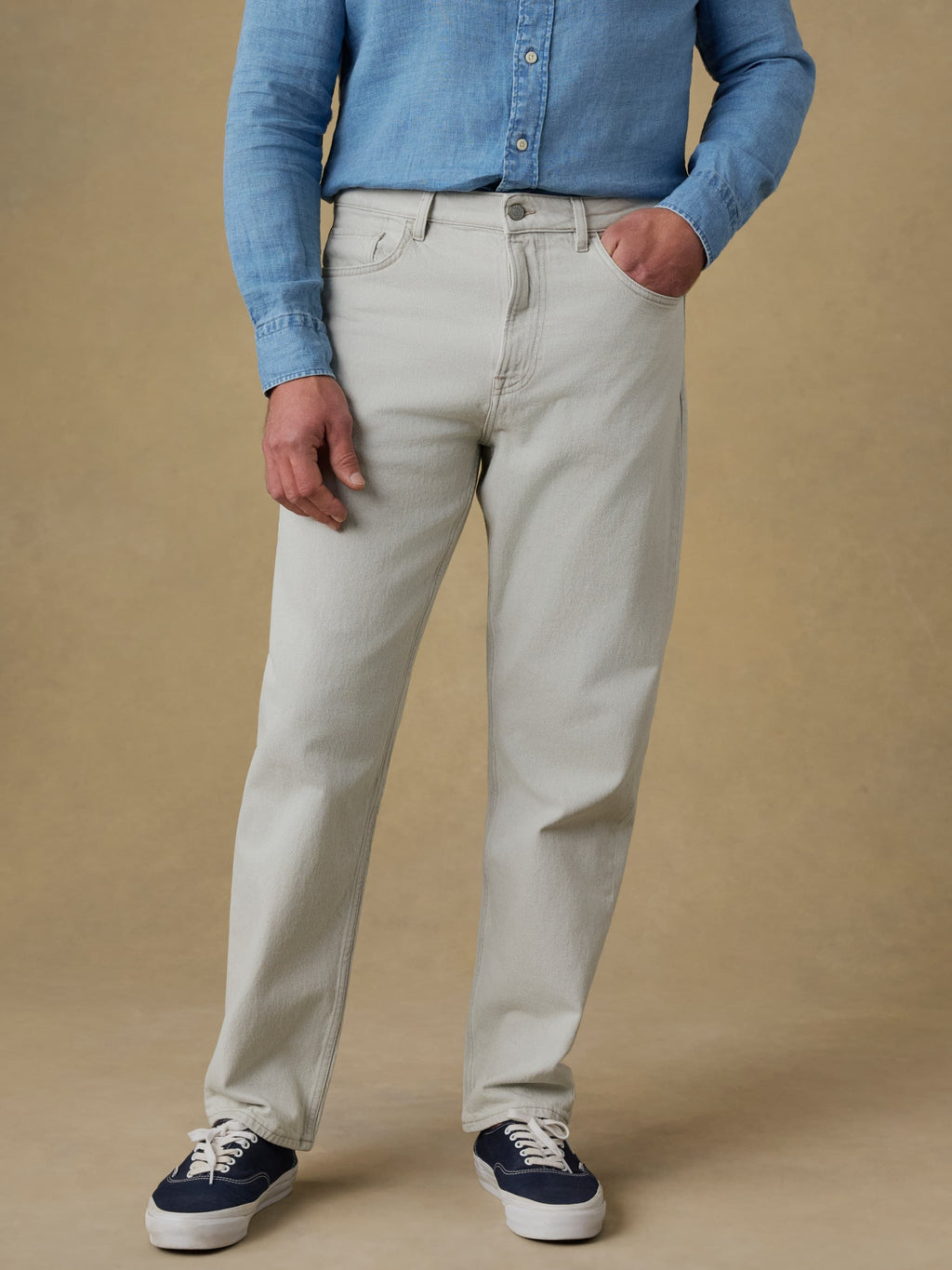 Organic Cotton Denim Pant - Birch