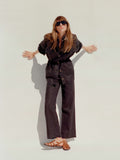 Sun Strider Linen Utility Jacket - Black
