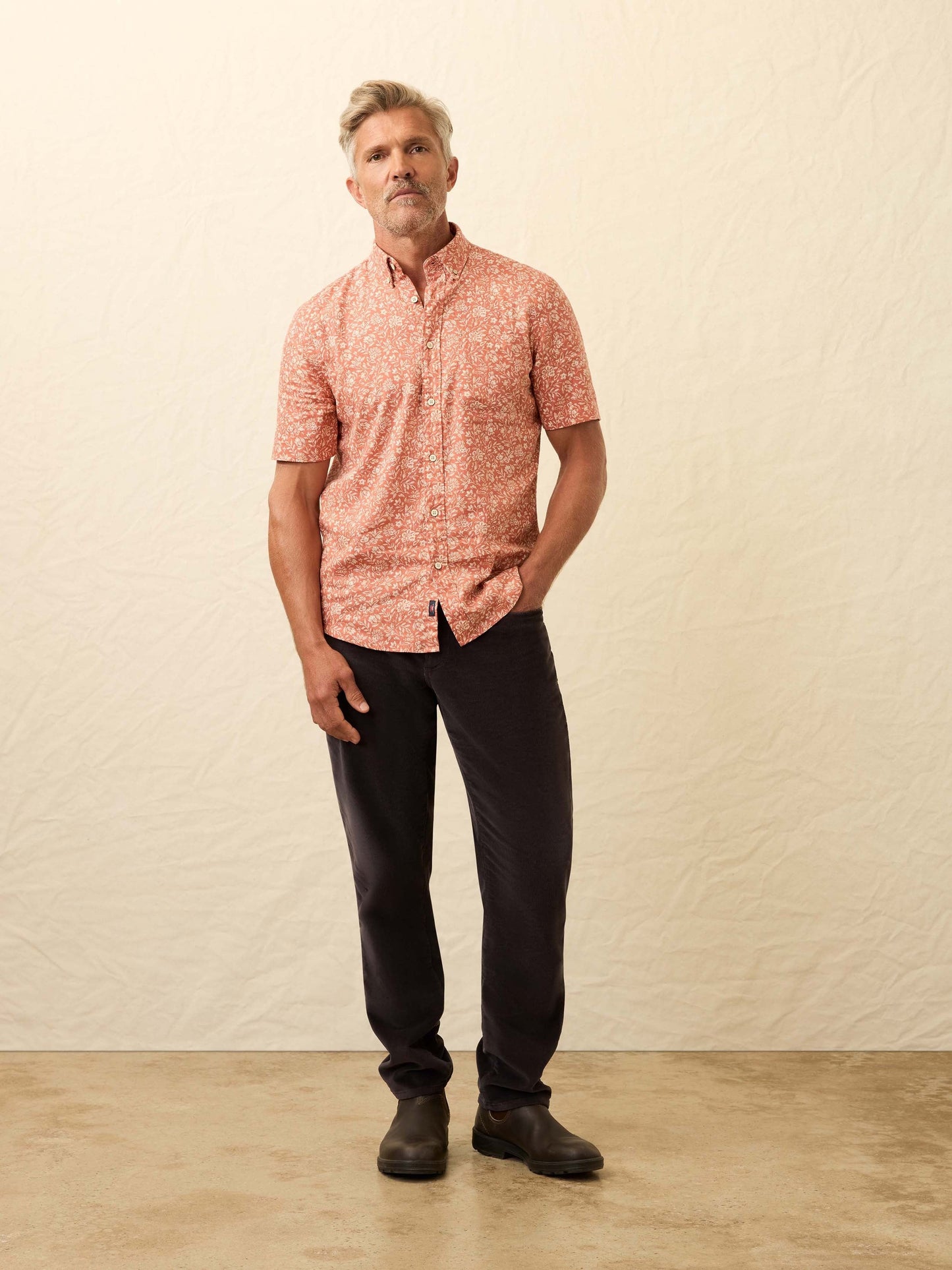 Short-Sleeve Breeze Shirt - Coral Beach Floral