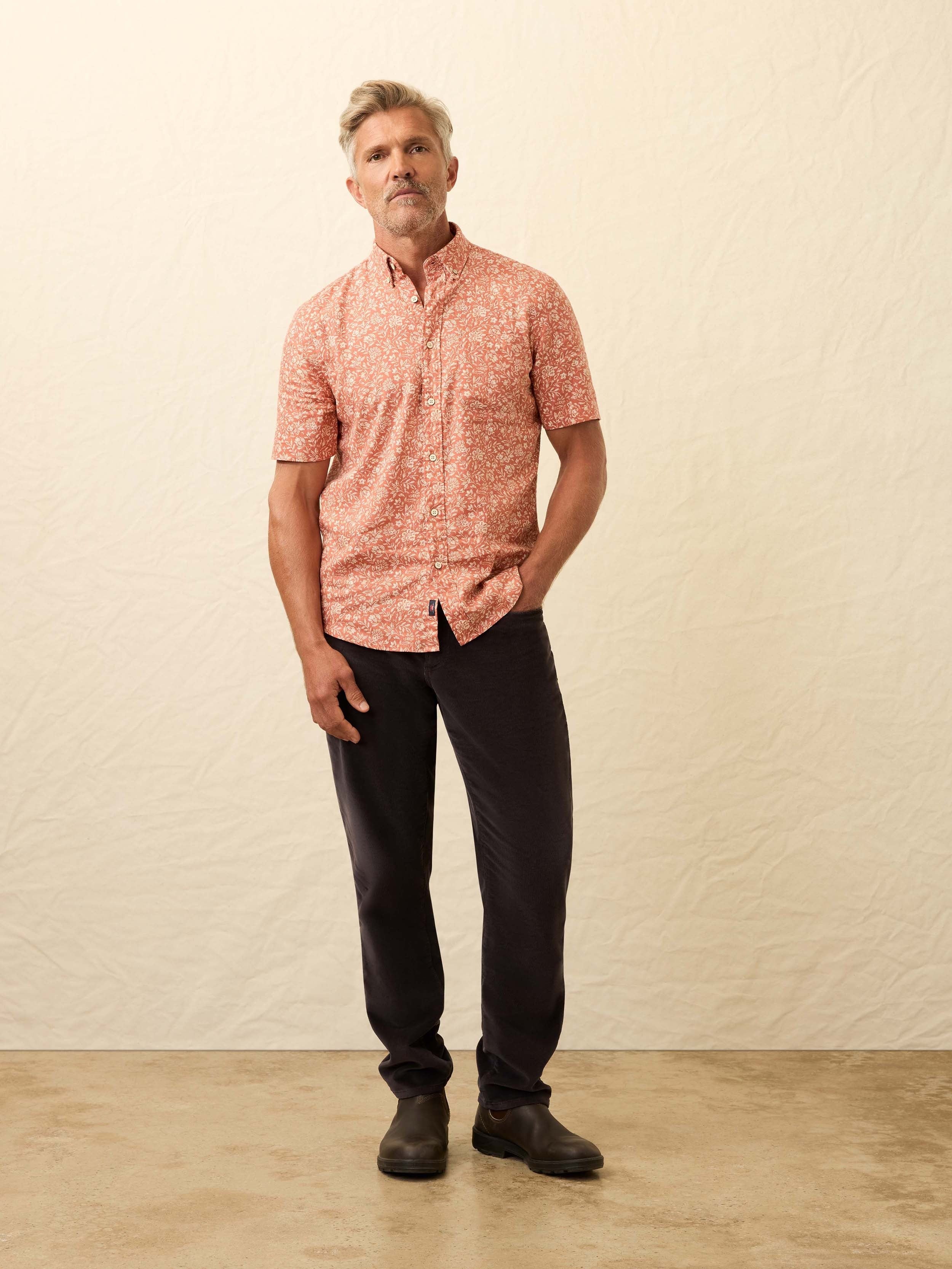 Short-Sleeve Breeze Shirt - Coral Beach Floral
