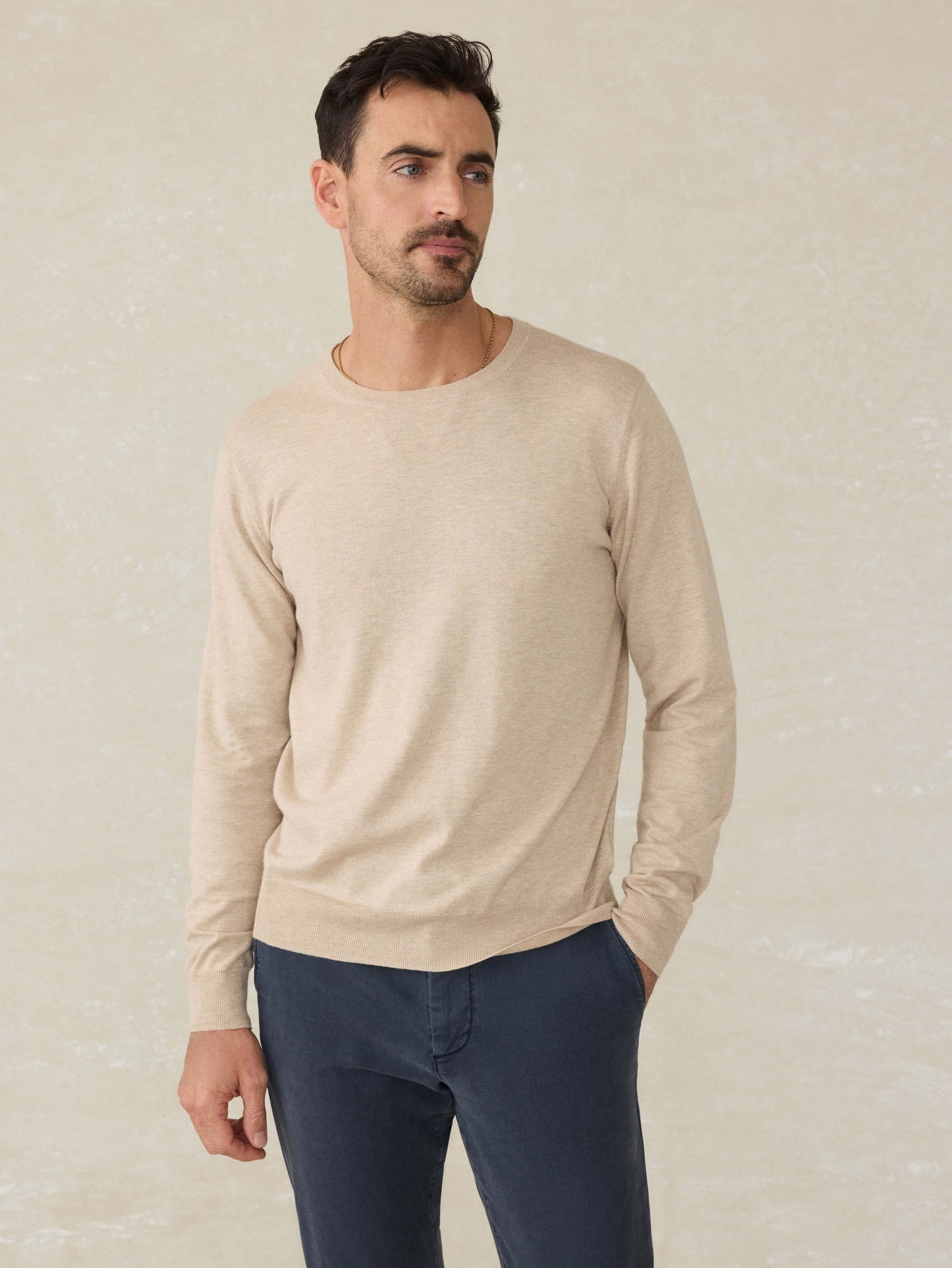MovementTM Crewneck Sweater - Soft Dune Heather