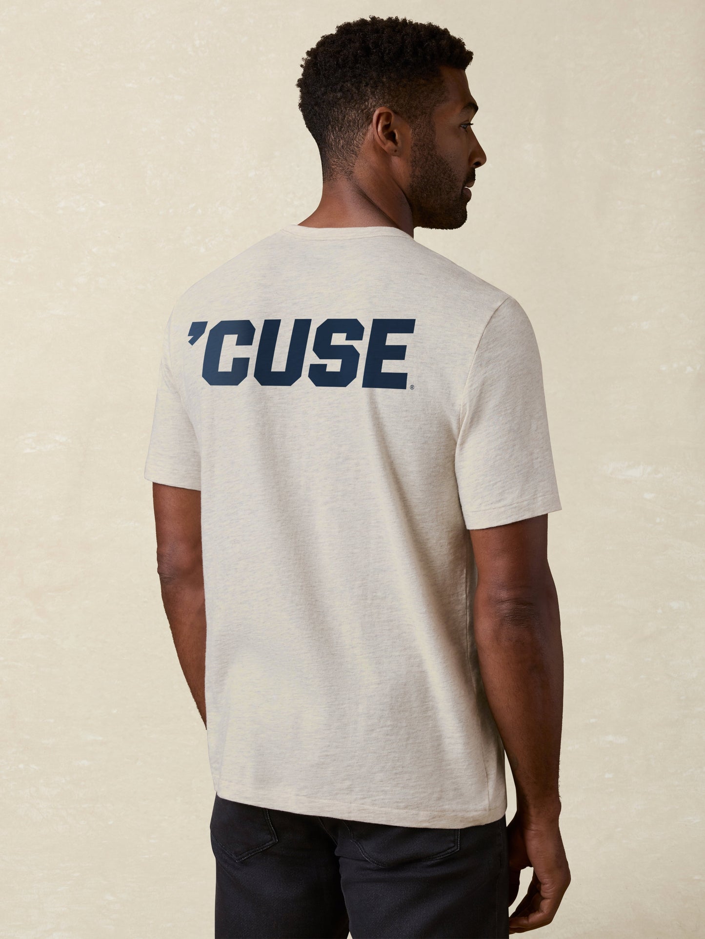 Syracuse University Sunwashed Pocket Tee - Island Dune Heather