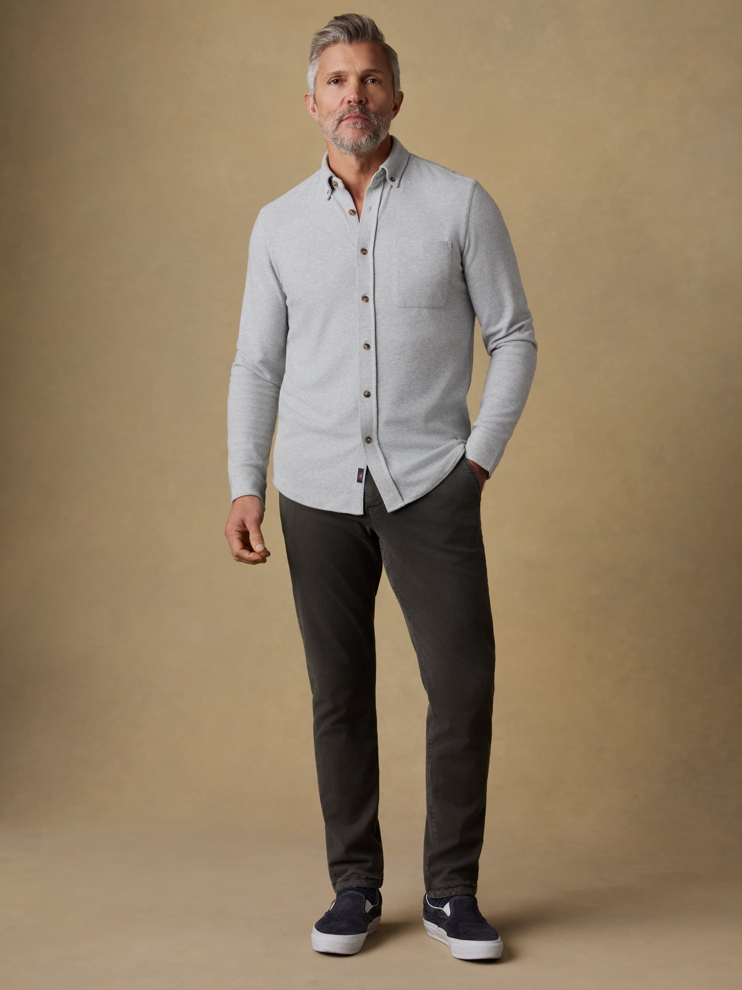 LegendTM Sweater Shirt (Single Pocket) - Light Heather Grey
