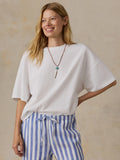 Sunwashed Boyfriend Tee - White