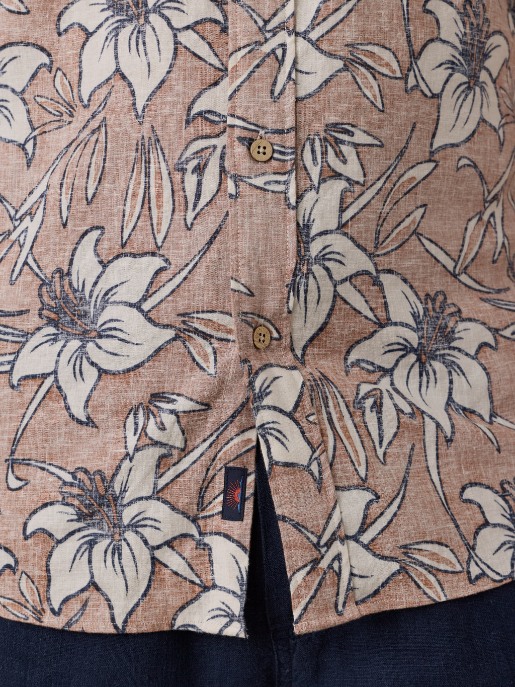 Short-Sleeve Breeze Shirt - Cloud Rust Lotus