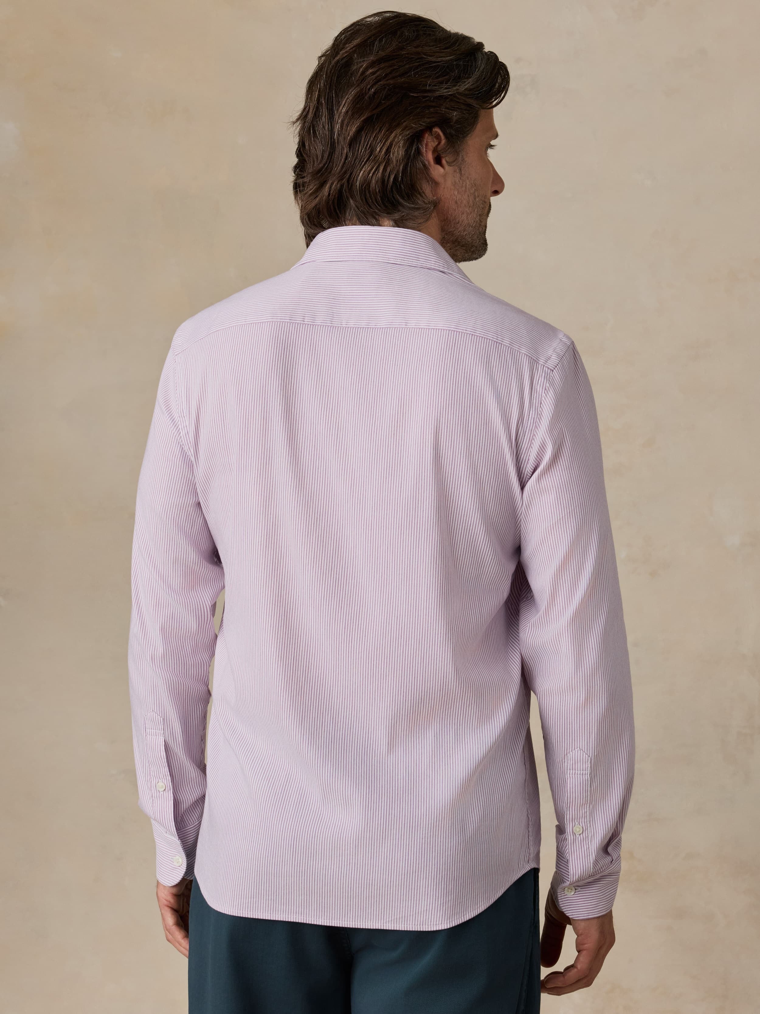 The MovementTM Shirt - Berry Cloud Stripe
