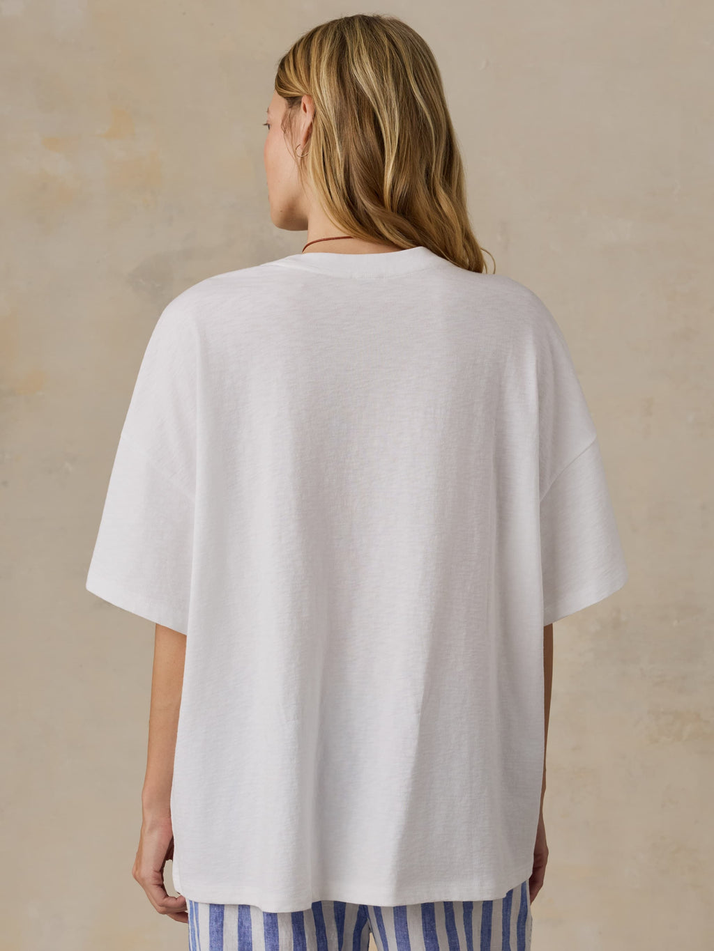 Sunwashed Boyfriend Tee - White