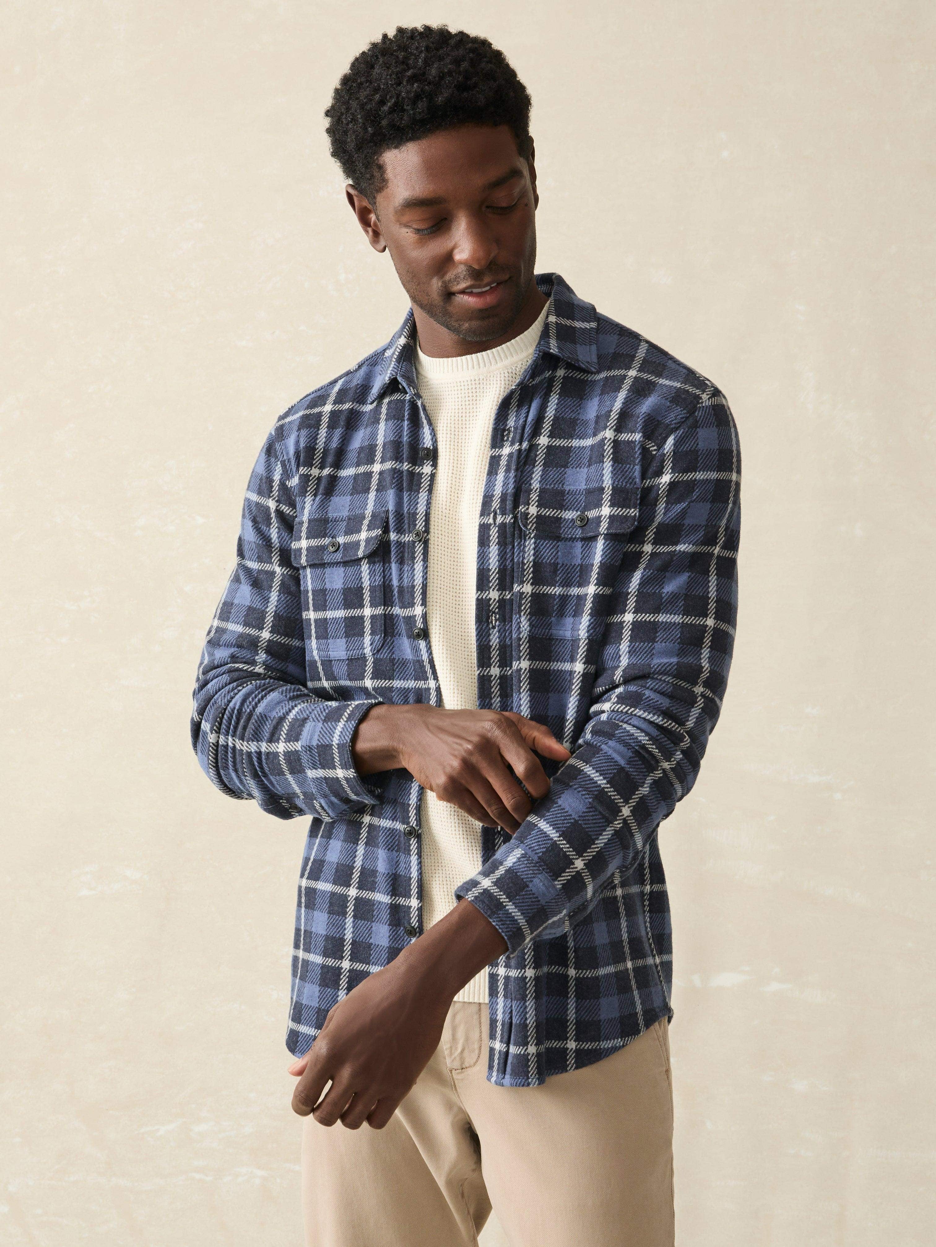 LegendTM Sweater Shirt - Blue Winds Plaid