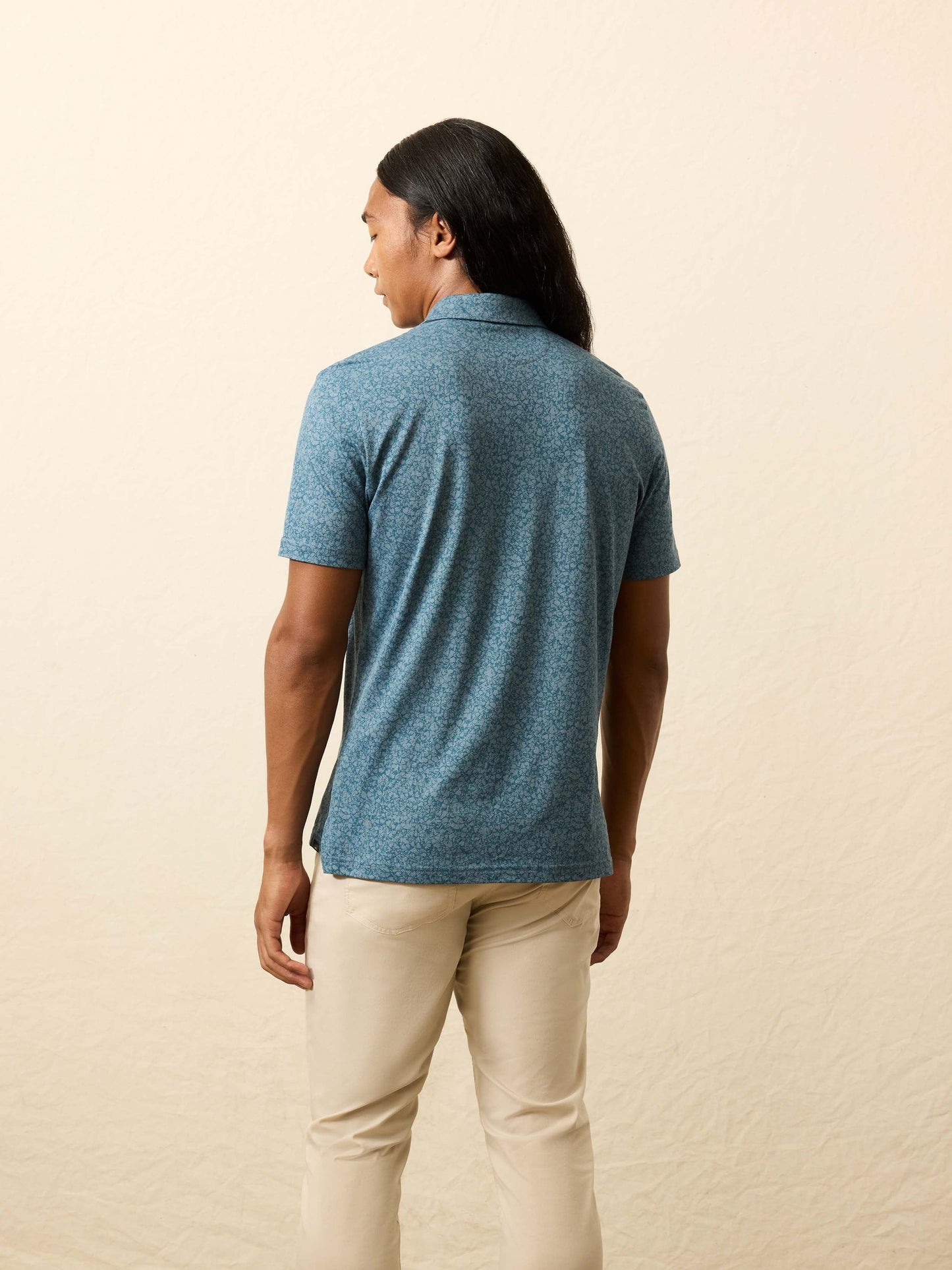Short-Sleeve MovementTM Pique Polo - Eastern Sky Blossom