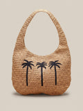 Straw Palm Beach Tote - Toasted Natural