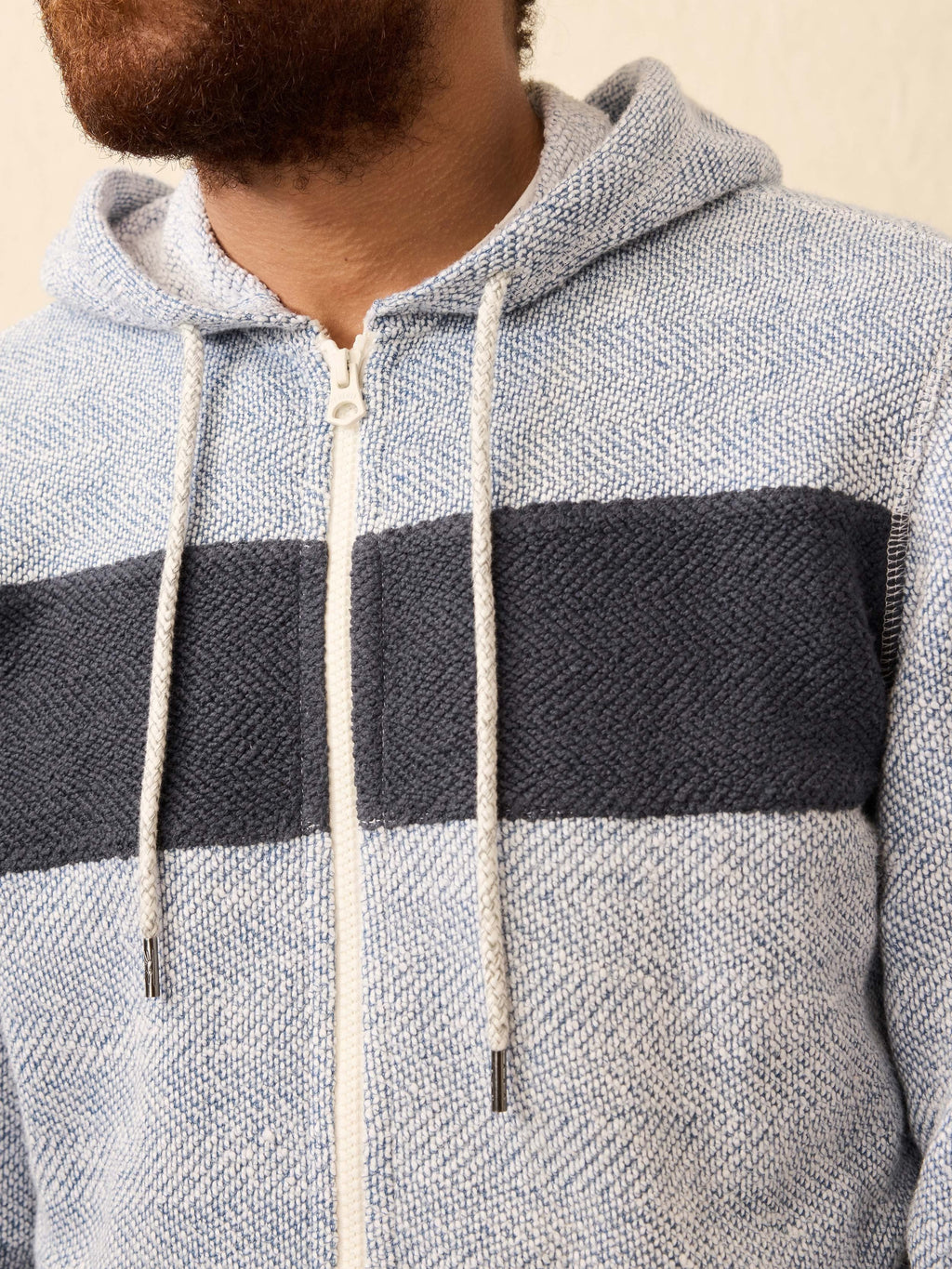 Whitewater Full Zip Hoodie - Whitewater Surf Stripe