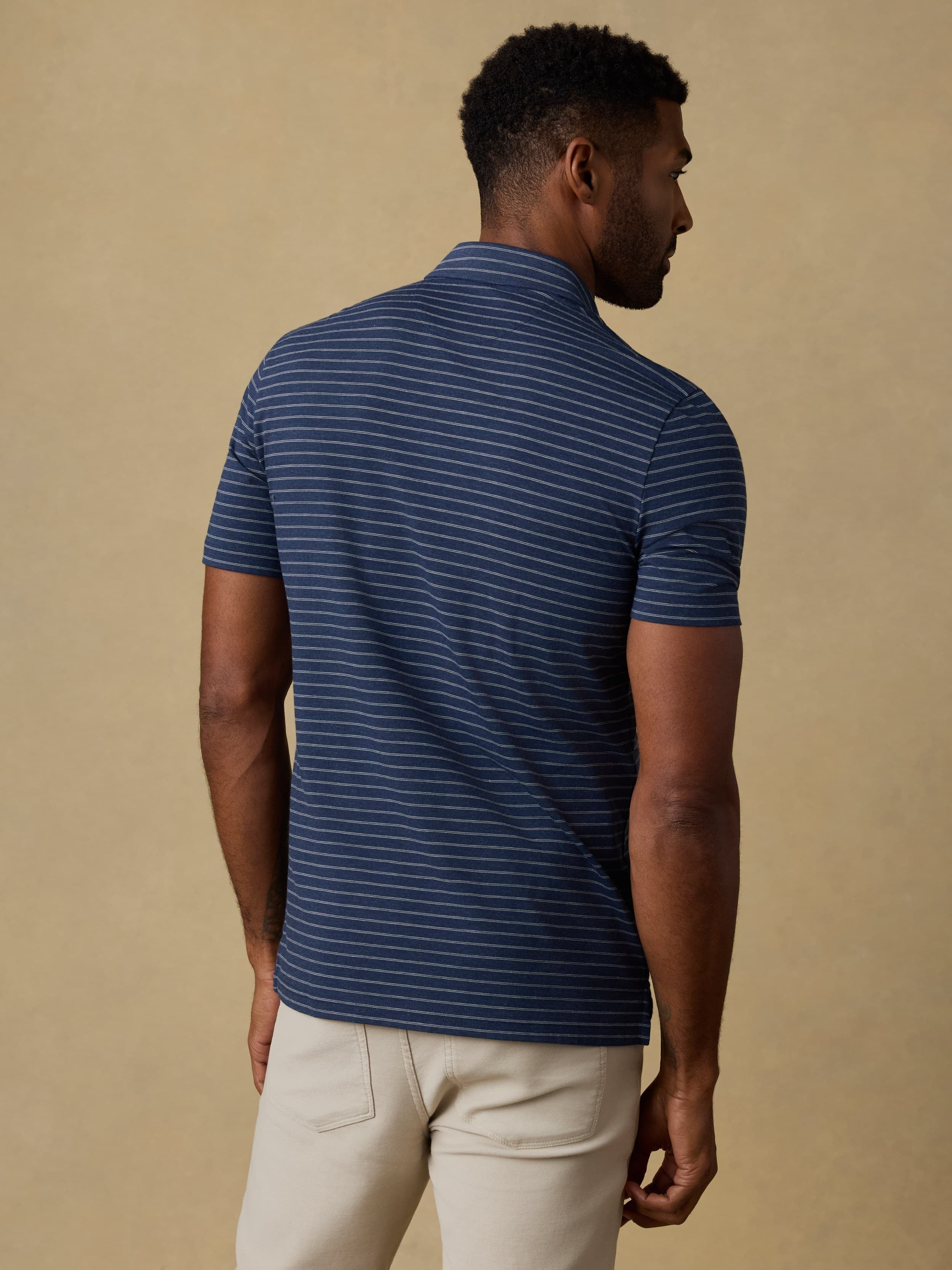 Short-Sleeve MovementTM Polo - Ravine Waters Stripe