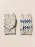 Highland Fairisle Pop Top Mitten - Snow