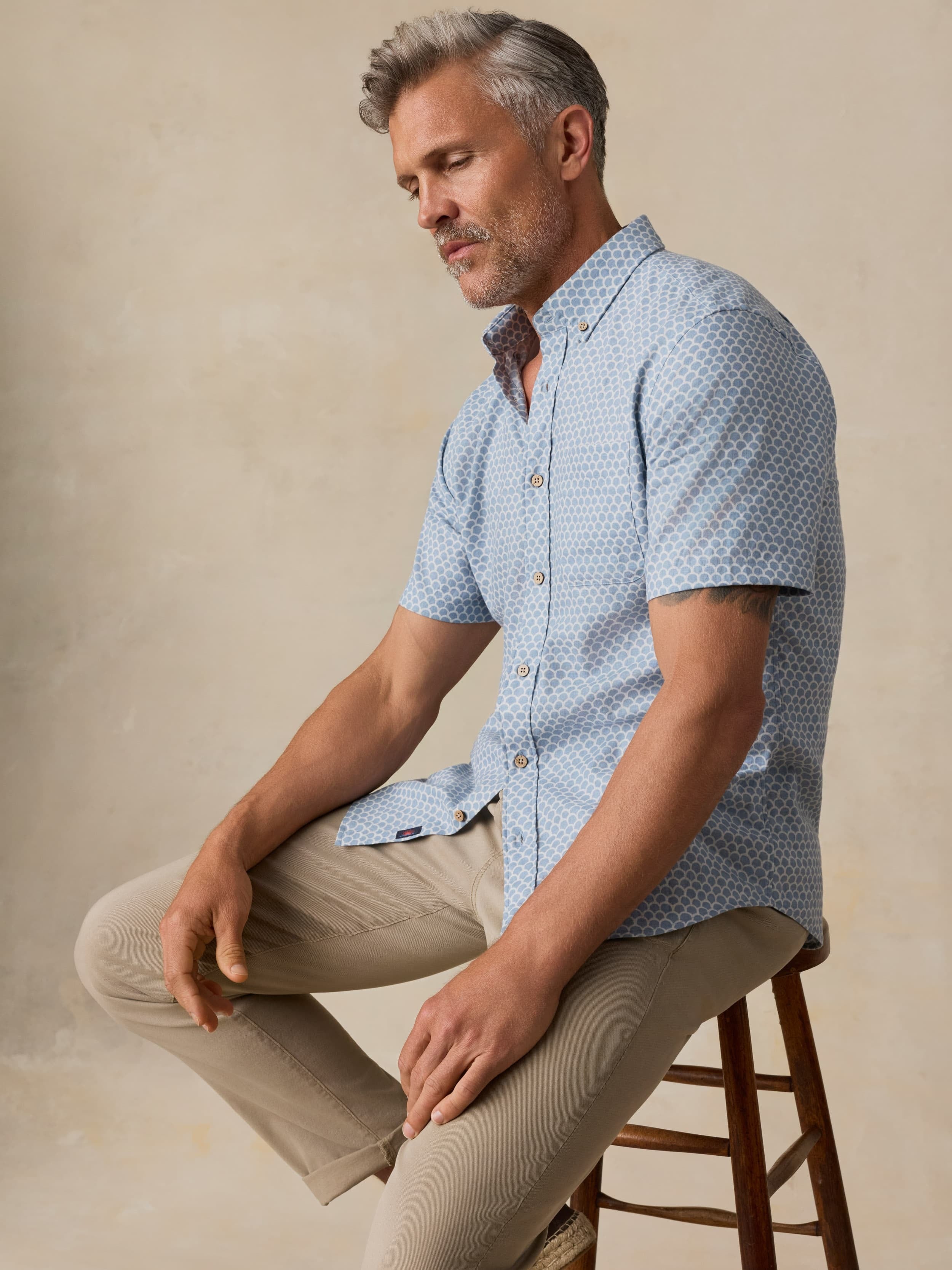 Short-Sleeve Breeze Shirt - Fishscale Redux