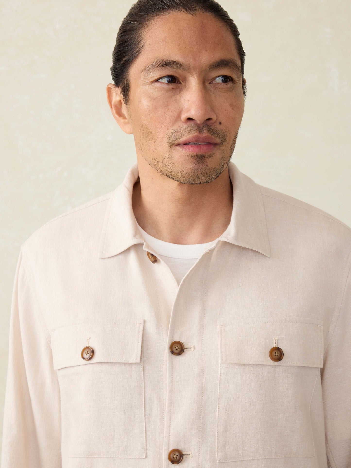 MovementTM Linen Shirt Jacket - Dorset Sand