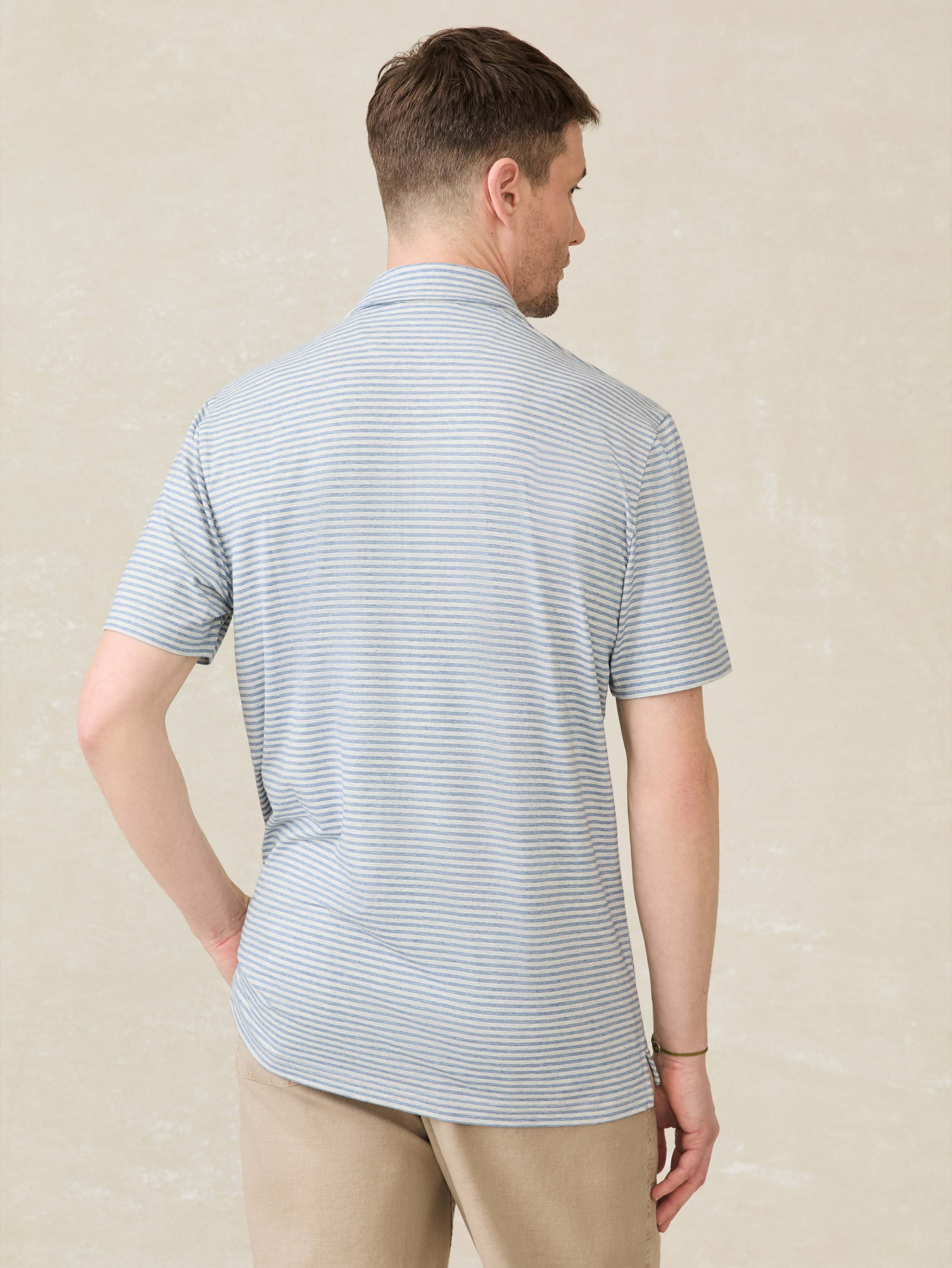 Short-Sleeve MovementTM Polo - Long Valley Stripe