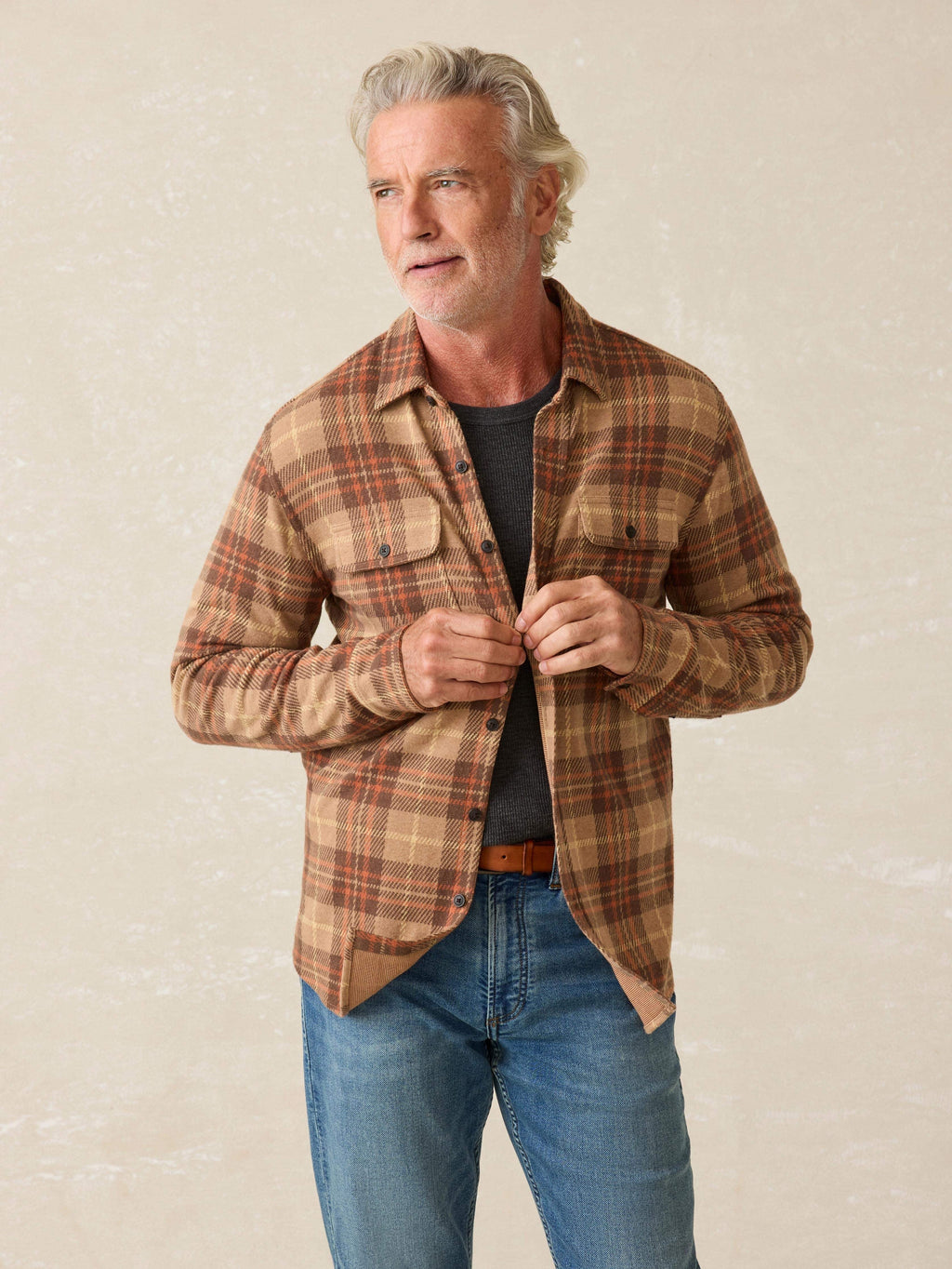 LegendTM Sweater Shirt - Cedar Sands Plaid