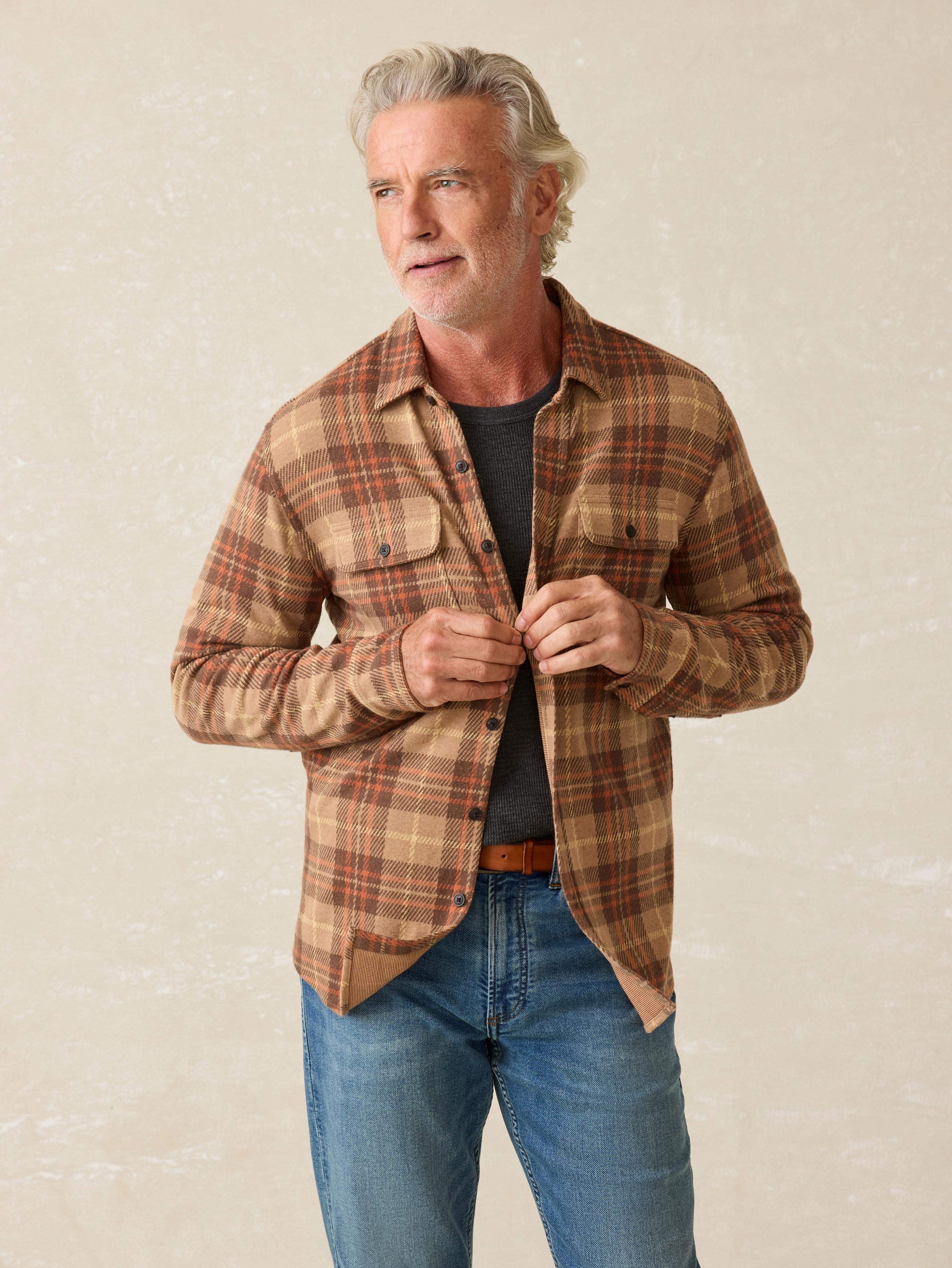 LegendTM Sweater Shirt - Cedar Sands Plaid