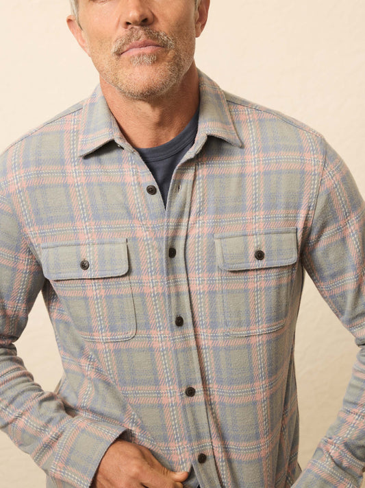 LegendTM Sweater Shirt - Forest Rose Plaid
