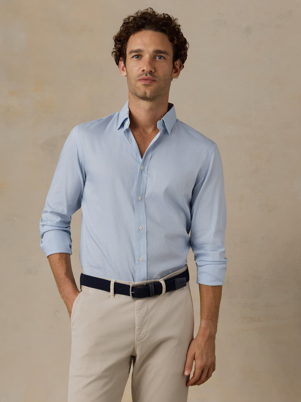 The MovementTM Shirt - Bermuda Blue Pincheck