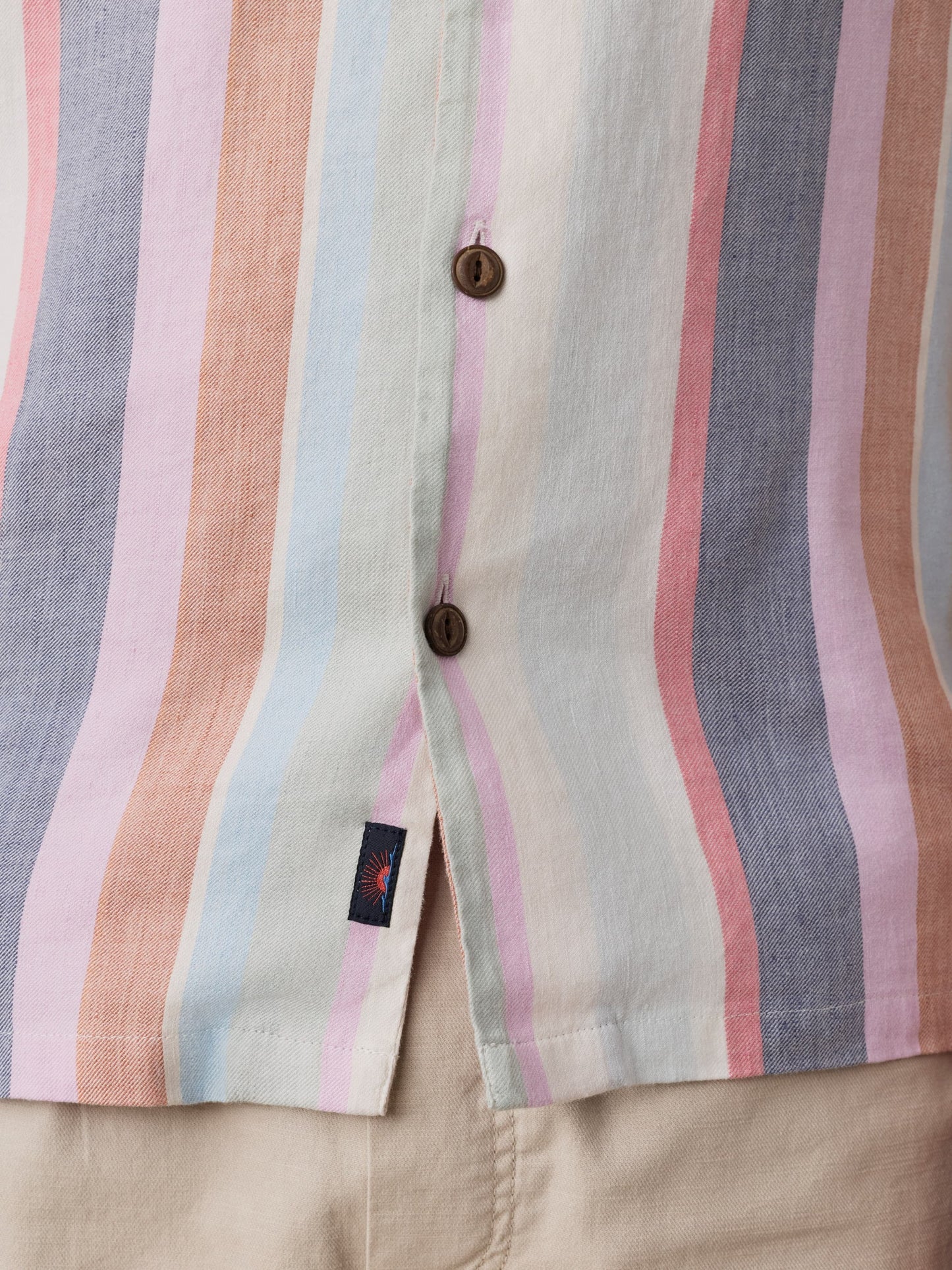 Short-Sleeve Breeze Camp Shirt - Summer Skies Stripe