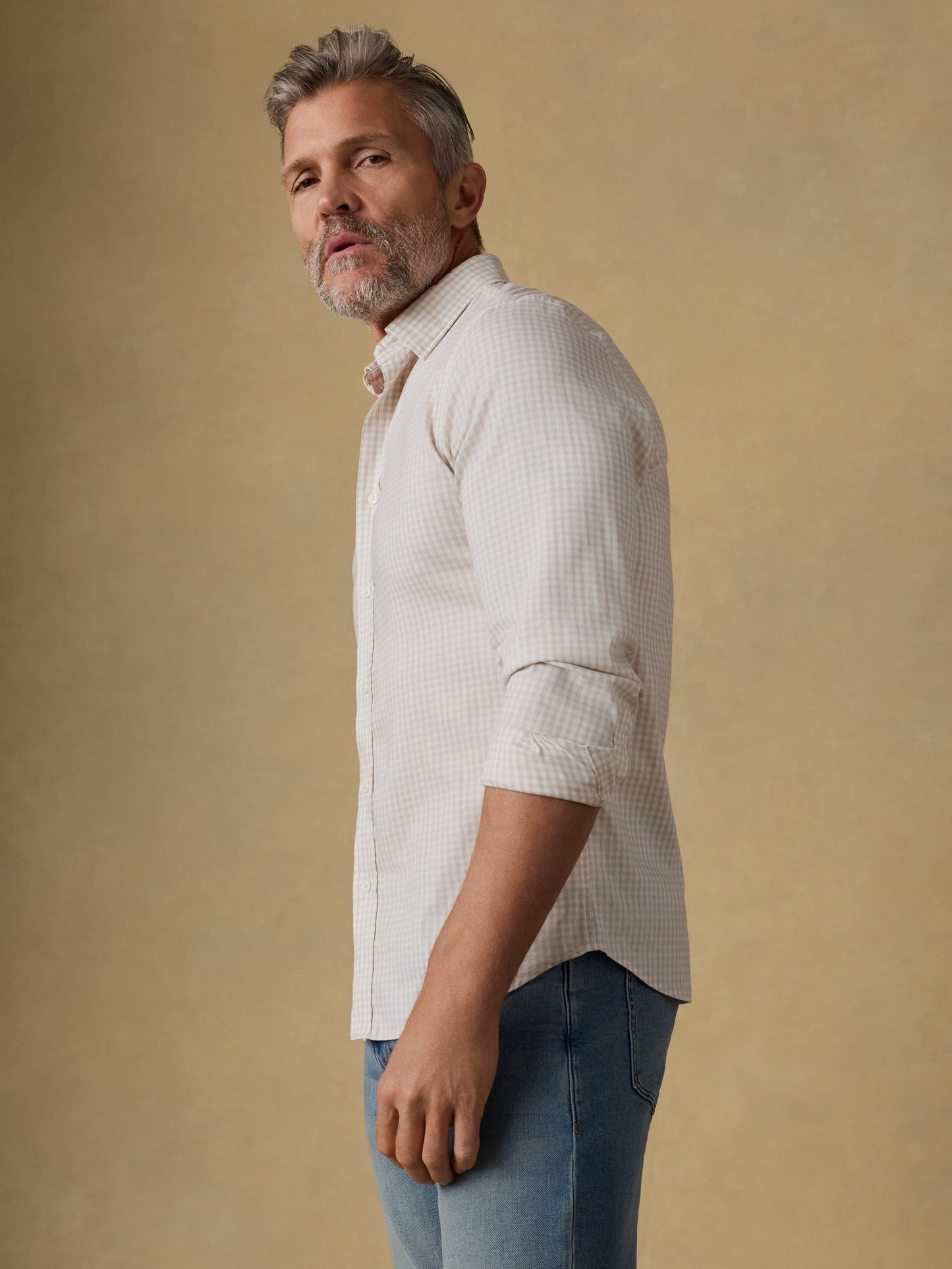 The MovementTM Shirt - Faded Khaki Gingham
