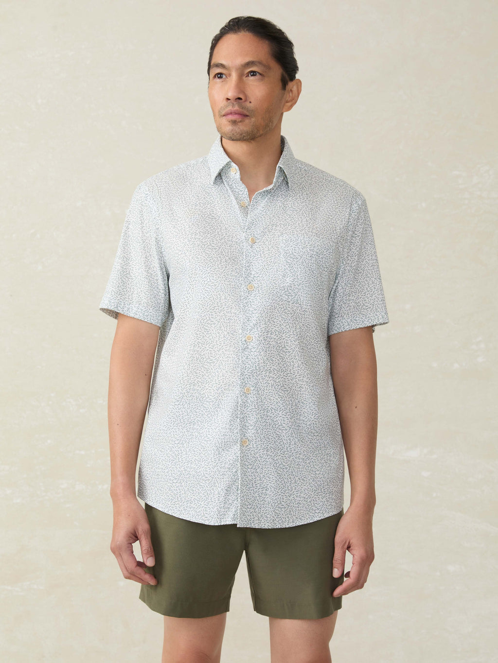 Short-Sleeve MovementTM Monterey Shirt - Sage Grove Foliage