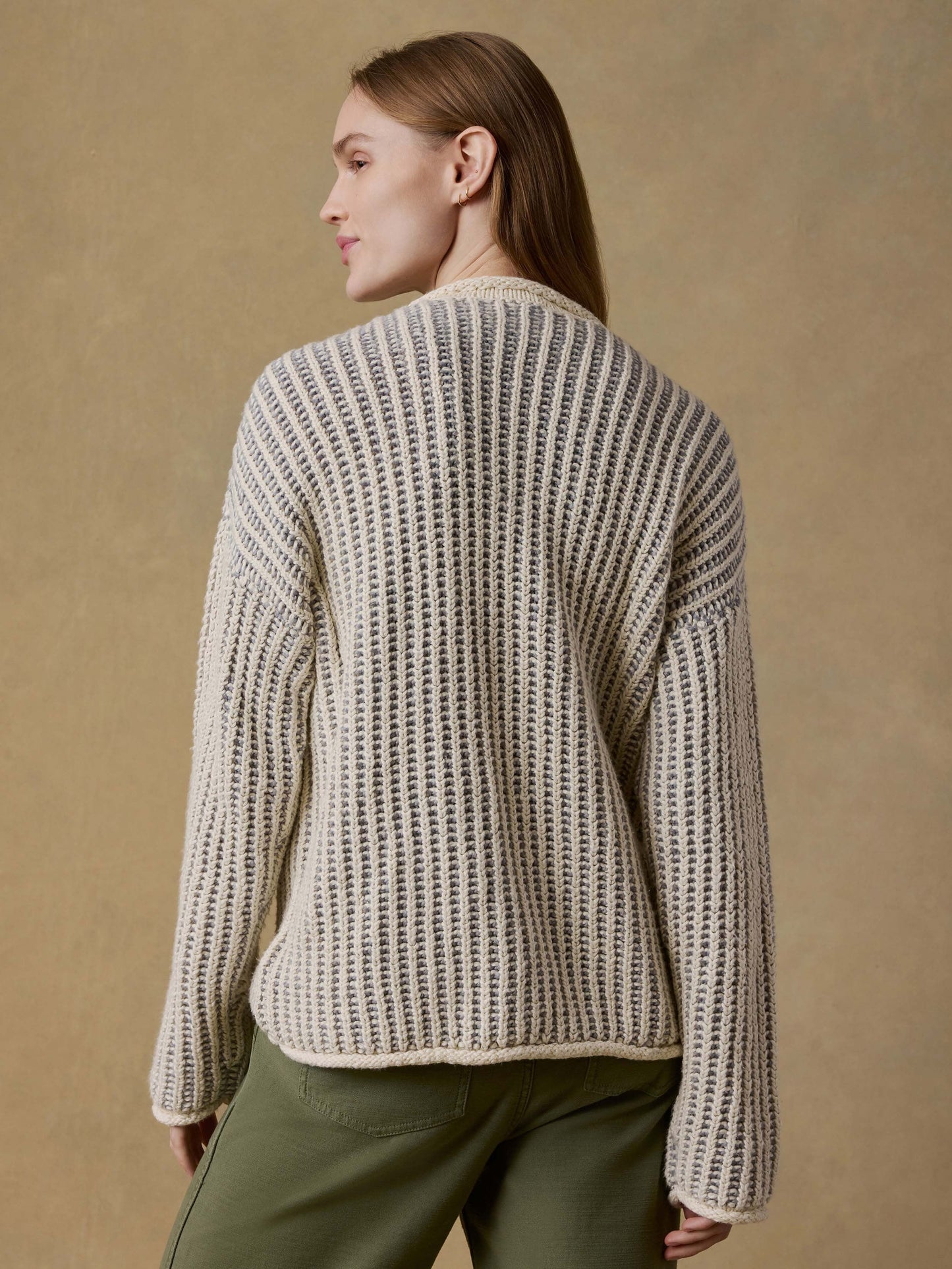 Heirloom Cotton Rollneck Sweater - Cream