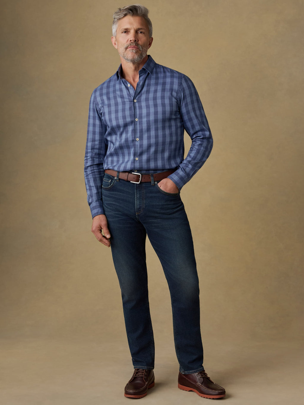 MovementTM Monterey Shirt - Navy Tide Check