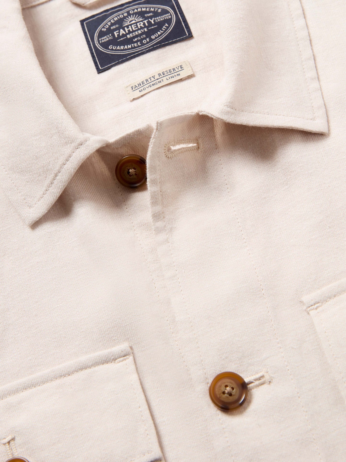 MovementTM Linen Shirt Jacket - Dorset Sand