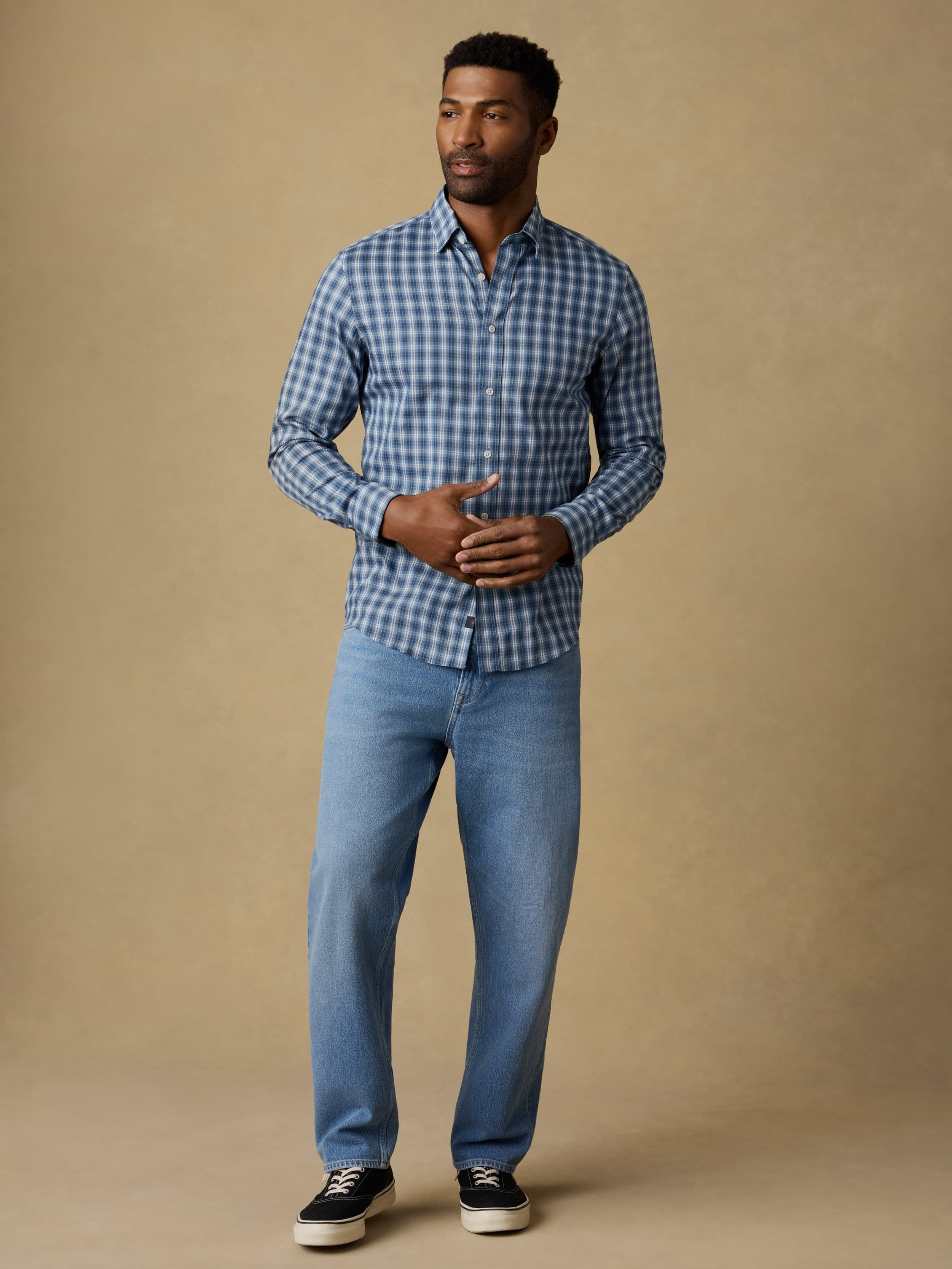The MovementTM Shirt - Azure Night Plaid