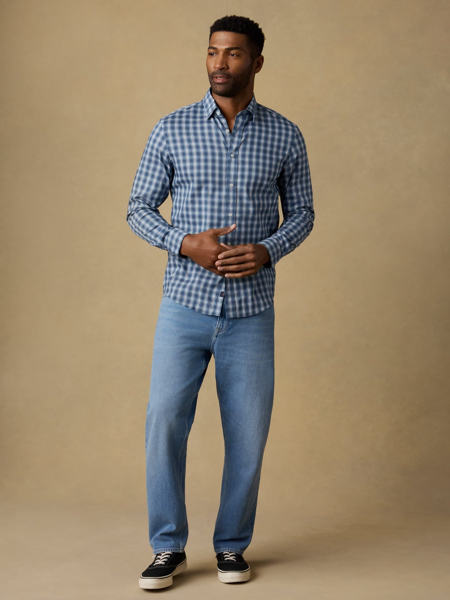 The MovementTM Shirt - Azure Night Plaid