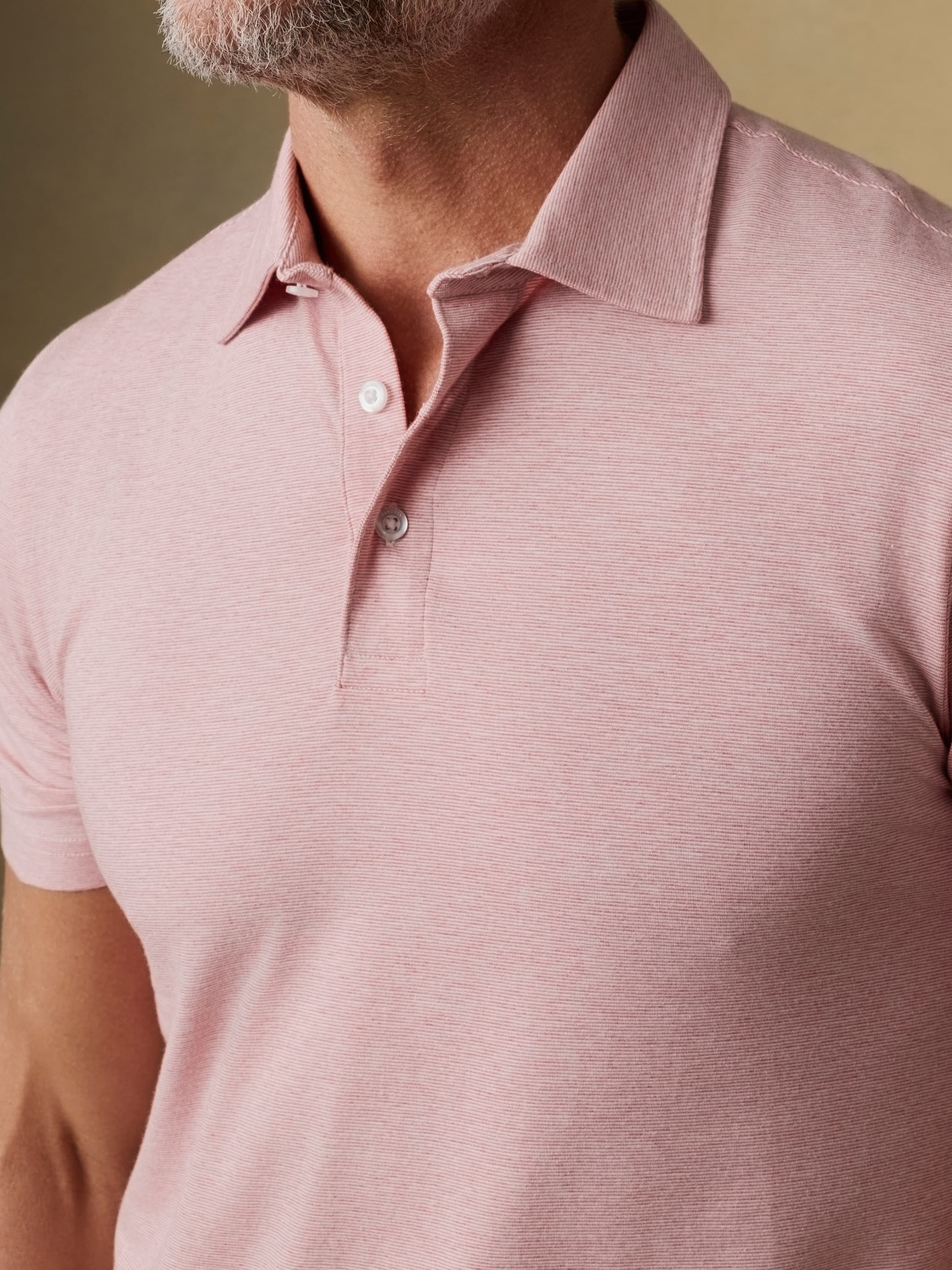 Short-Sleeve MovementTM Polo - Ivory Rose Feeder