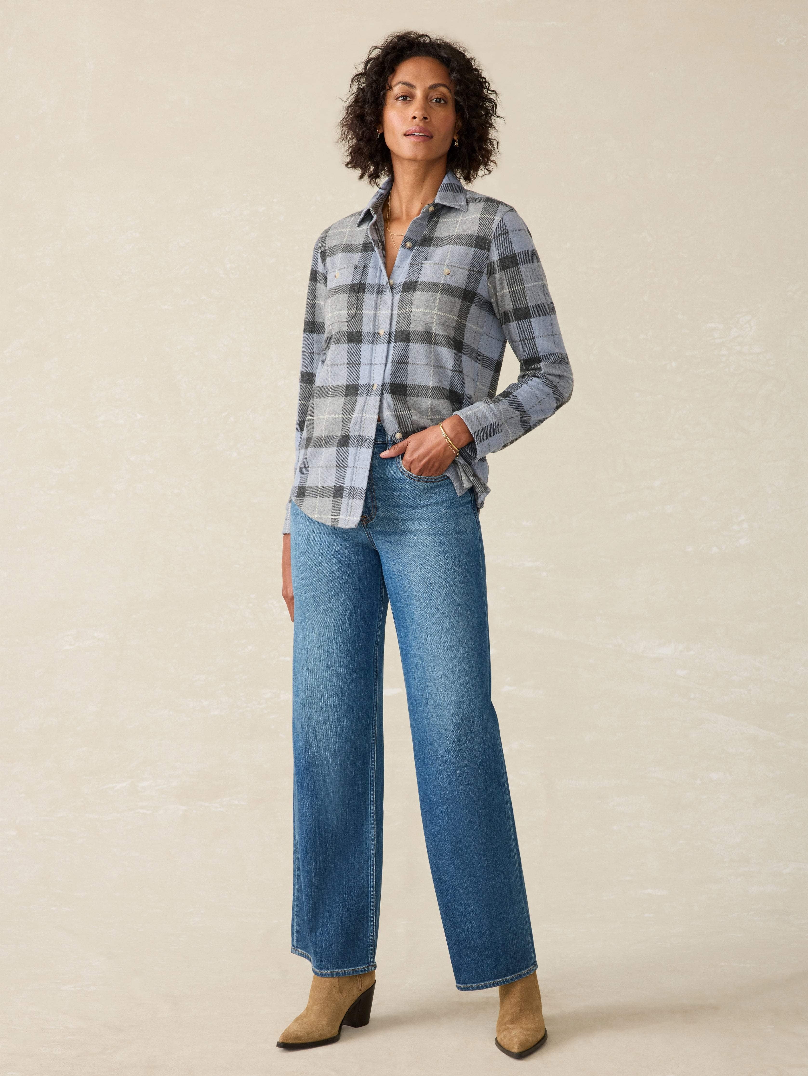 LegendTM Sweater Shirt - True North Plaid