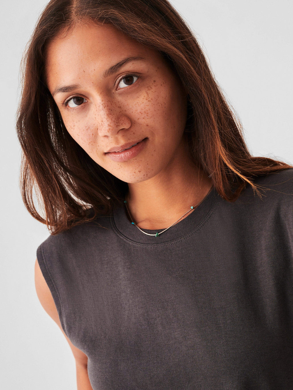 Cloud Muscle Tee - Washed Black