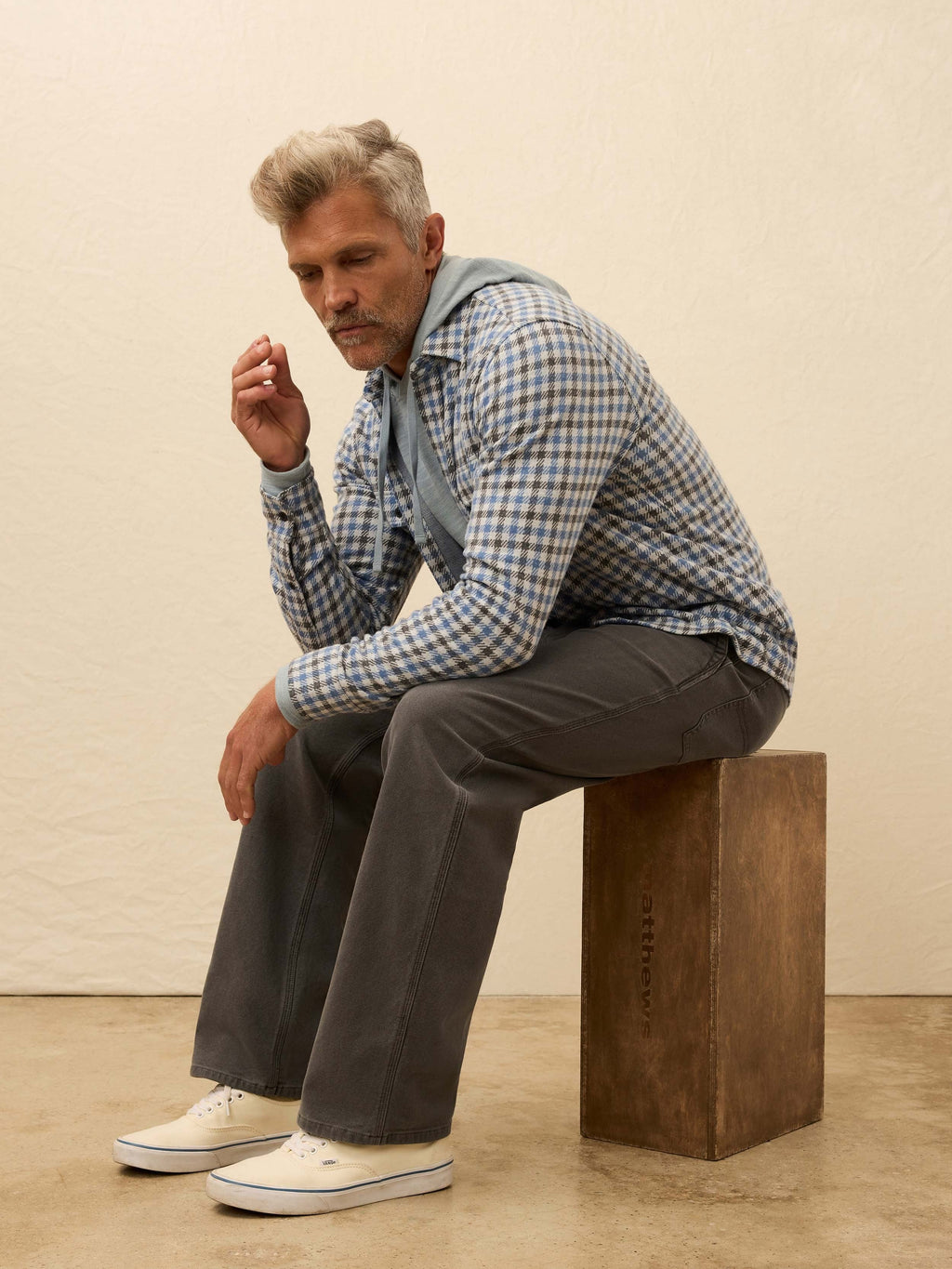LegendTM Sweater Shirt - Graphite Sky Gingham