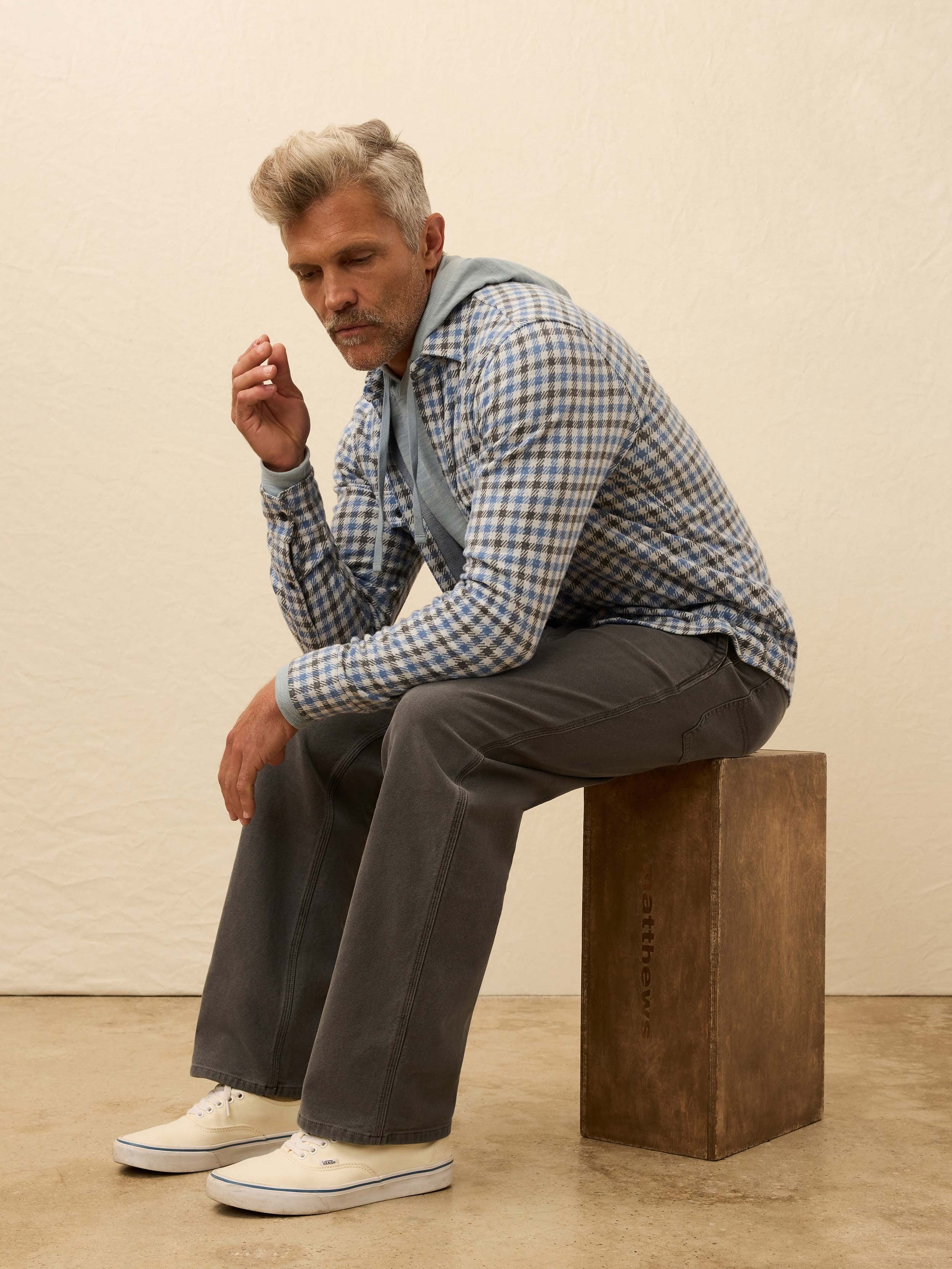 LegendTM Sweater Shirt - Graphite Sky Gingham