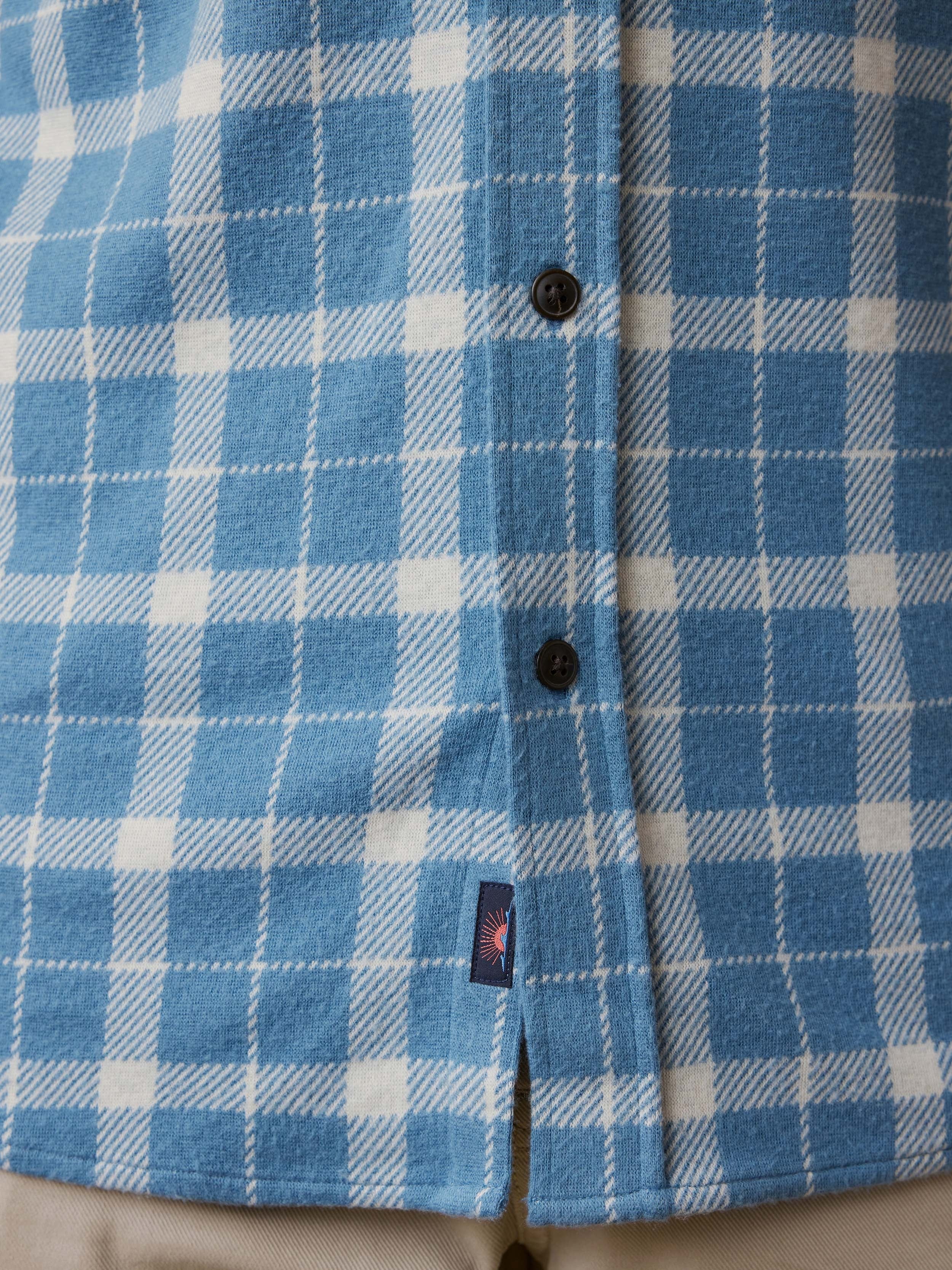 LegendTM Sweater Shirt - Blue Landing Plaid