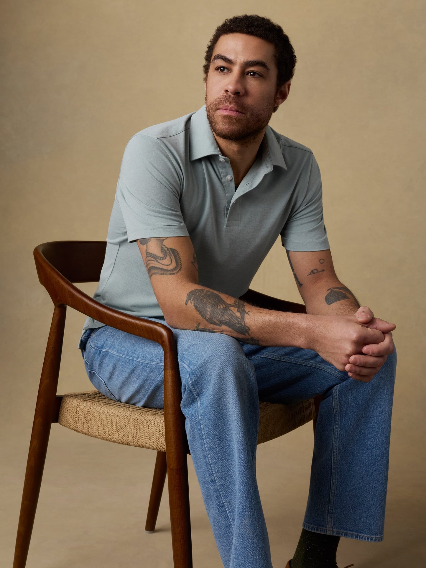 Short-Sleeve MovementTM Pique Polo - Aspen Green Melange