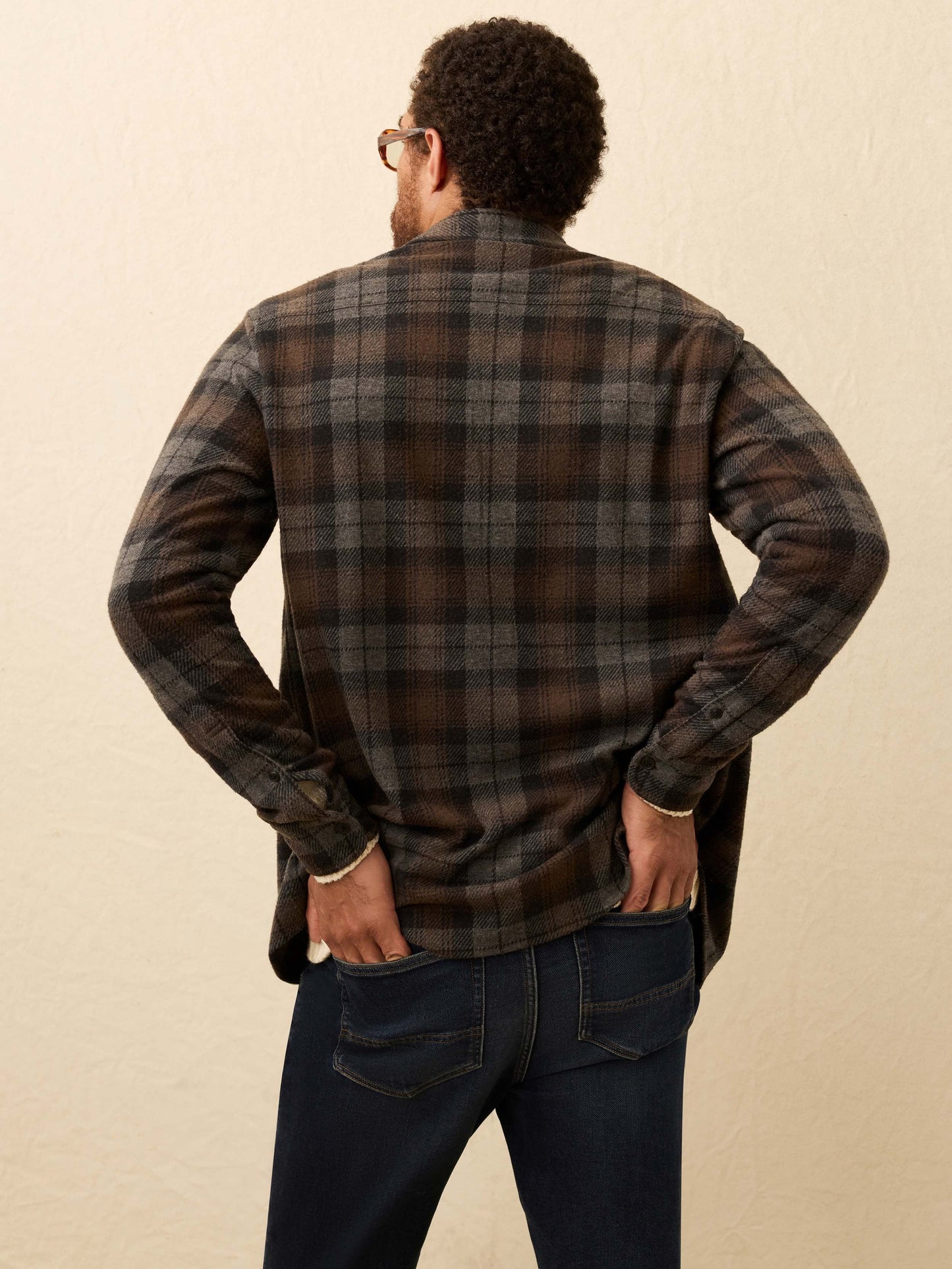 LegendTM Sweater Shirt - Grey Woods Plaid