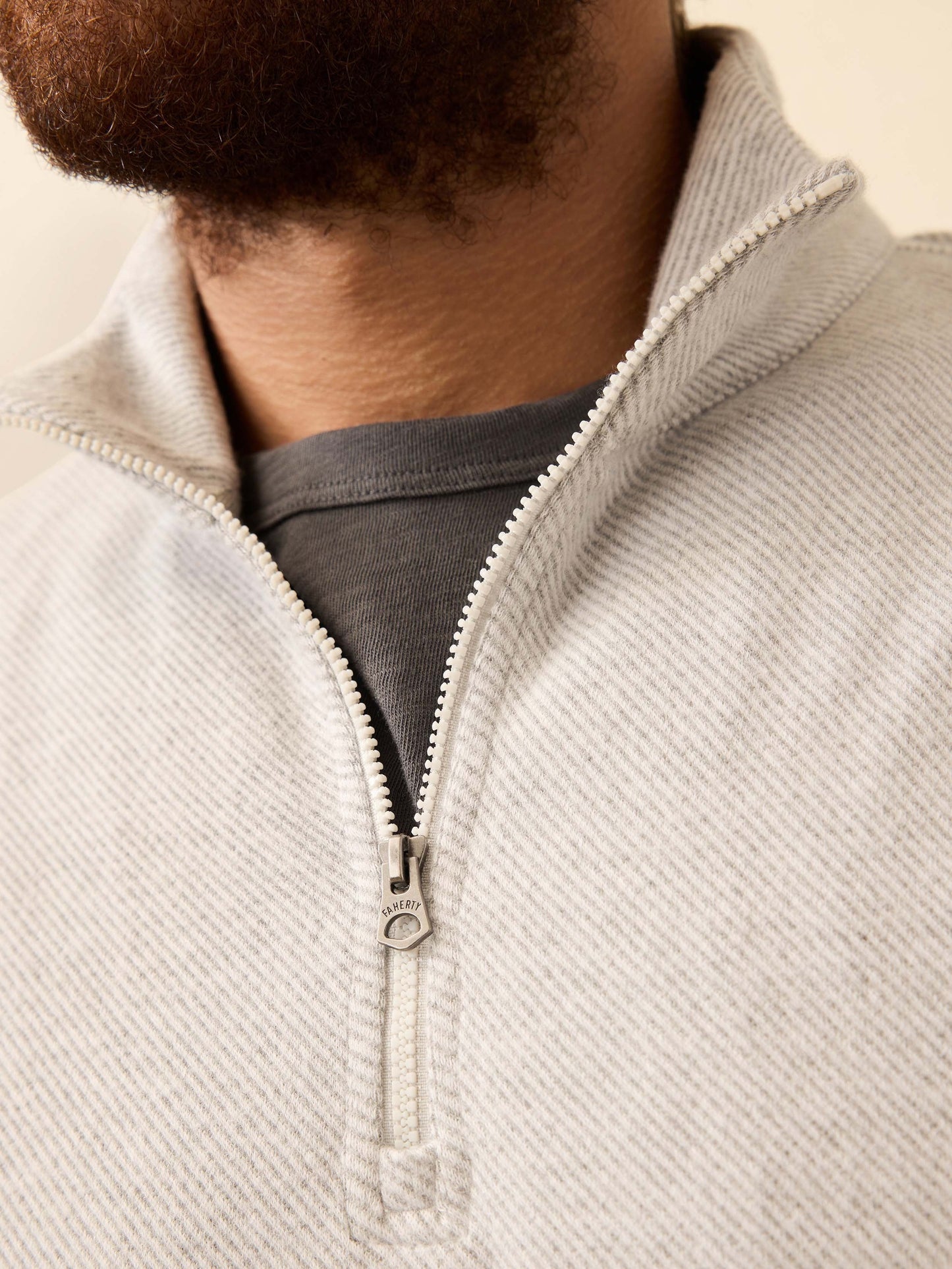 LegendTM Sweater Quarter Zip - Light Heather Grey