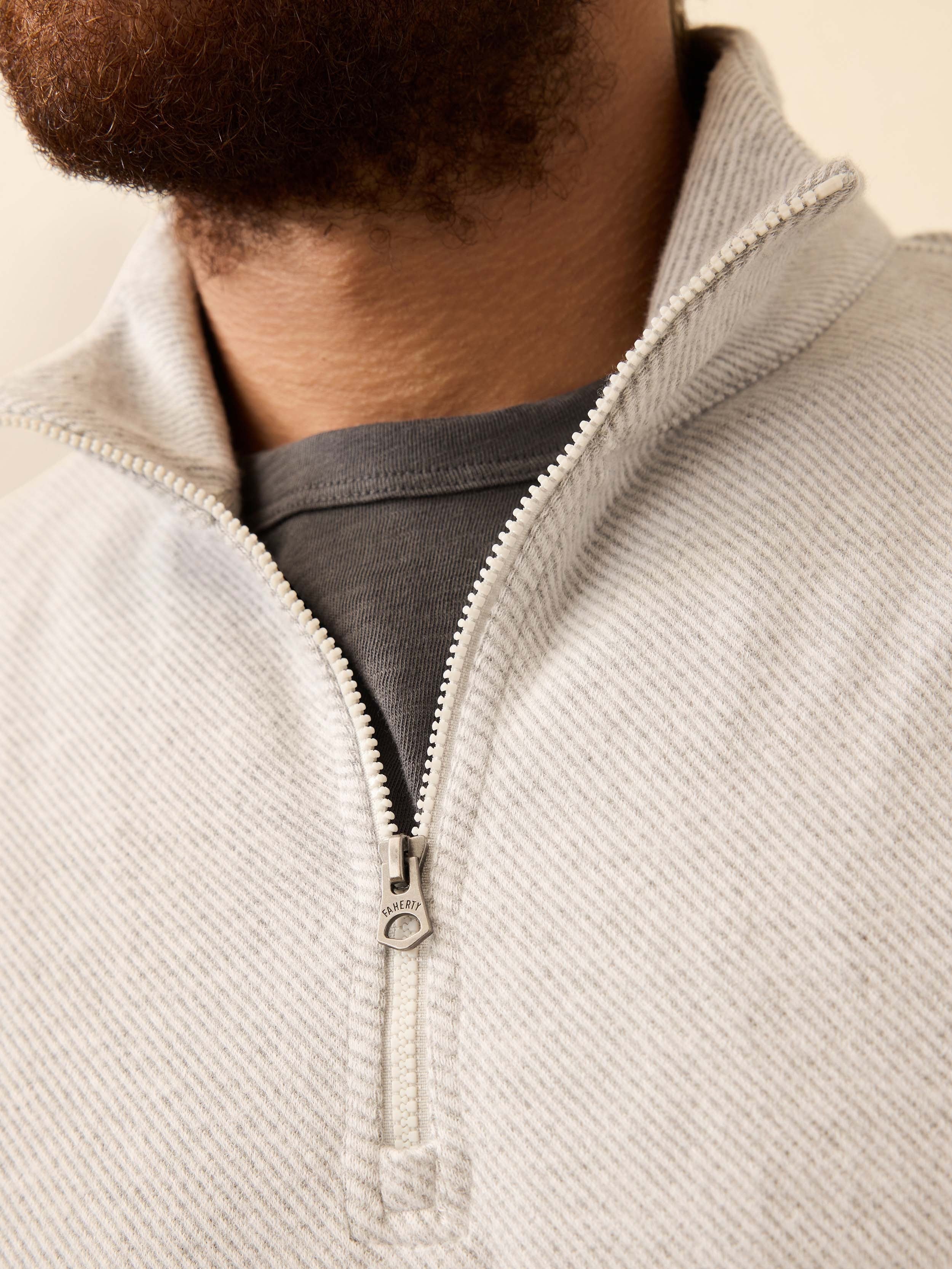 LegendTM Sweater Quarter Zip - Light Heather Grey