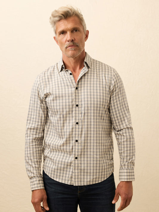 Soft Twill MovementTM Shirt - Wind Grey Gingham
