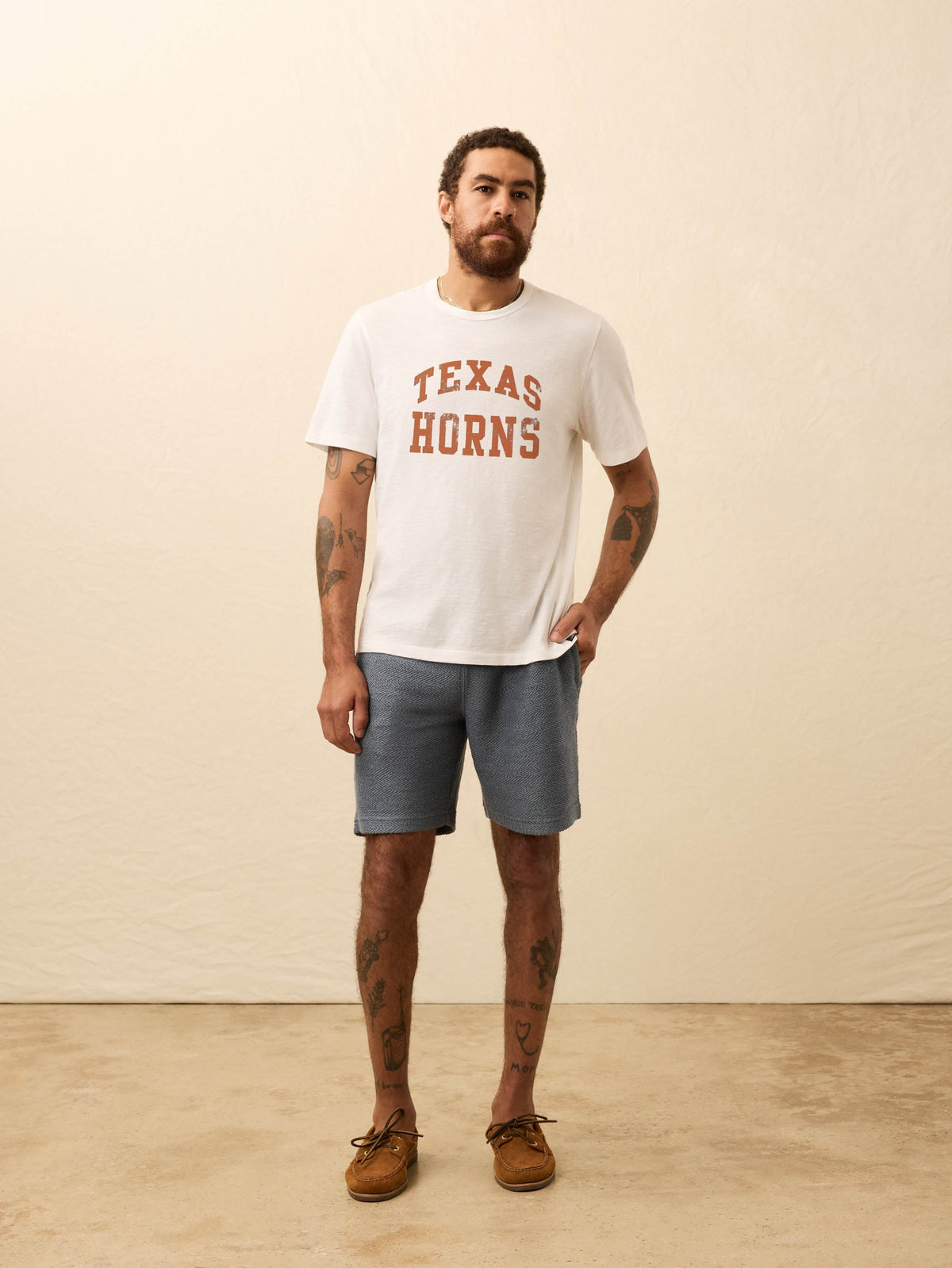 University of Texas Sunwashed Tee - White