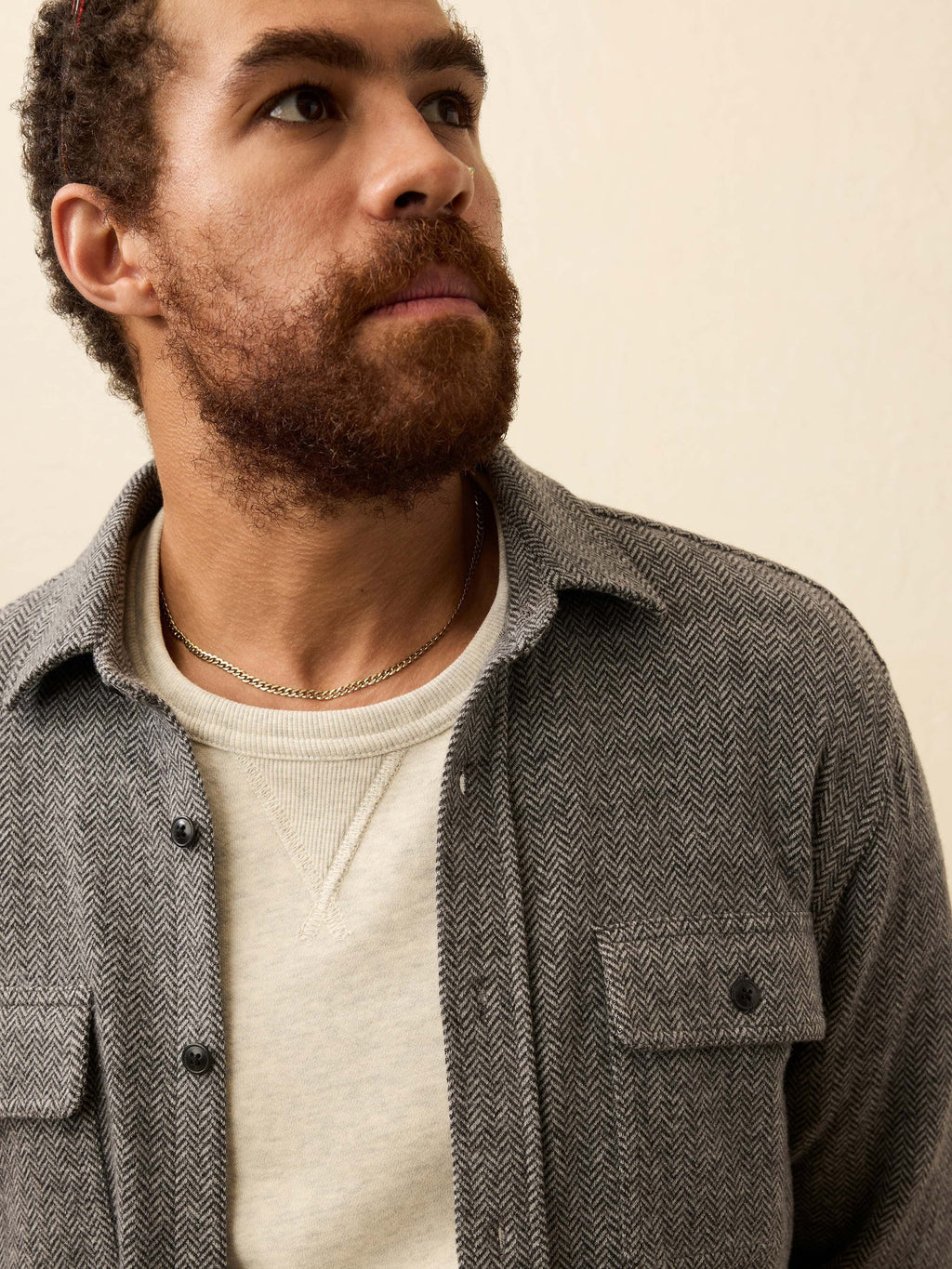 LegendTM Sweater Shirt - Alpine Grey Herringbone