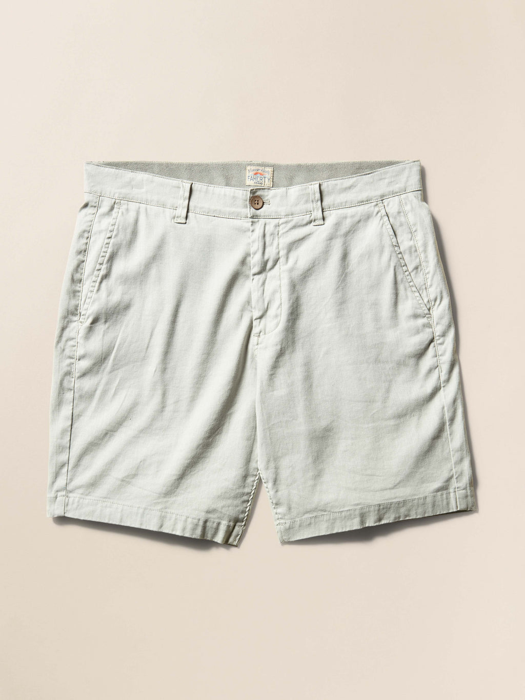 Tradewinds Linen Blend Short - Rain Cloud