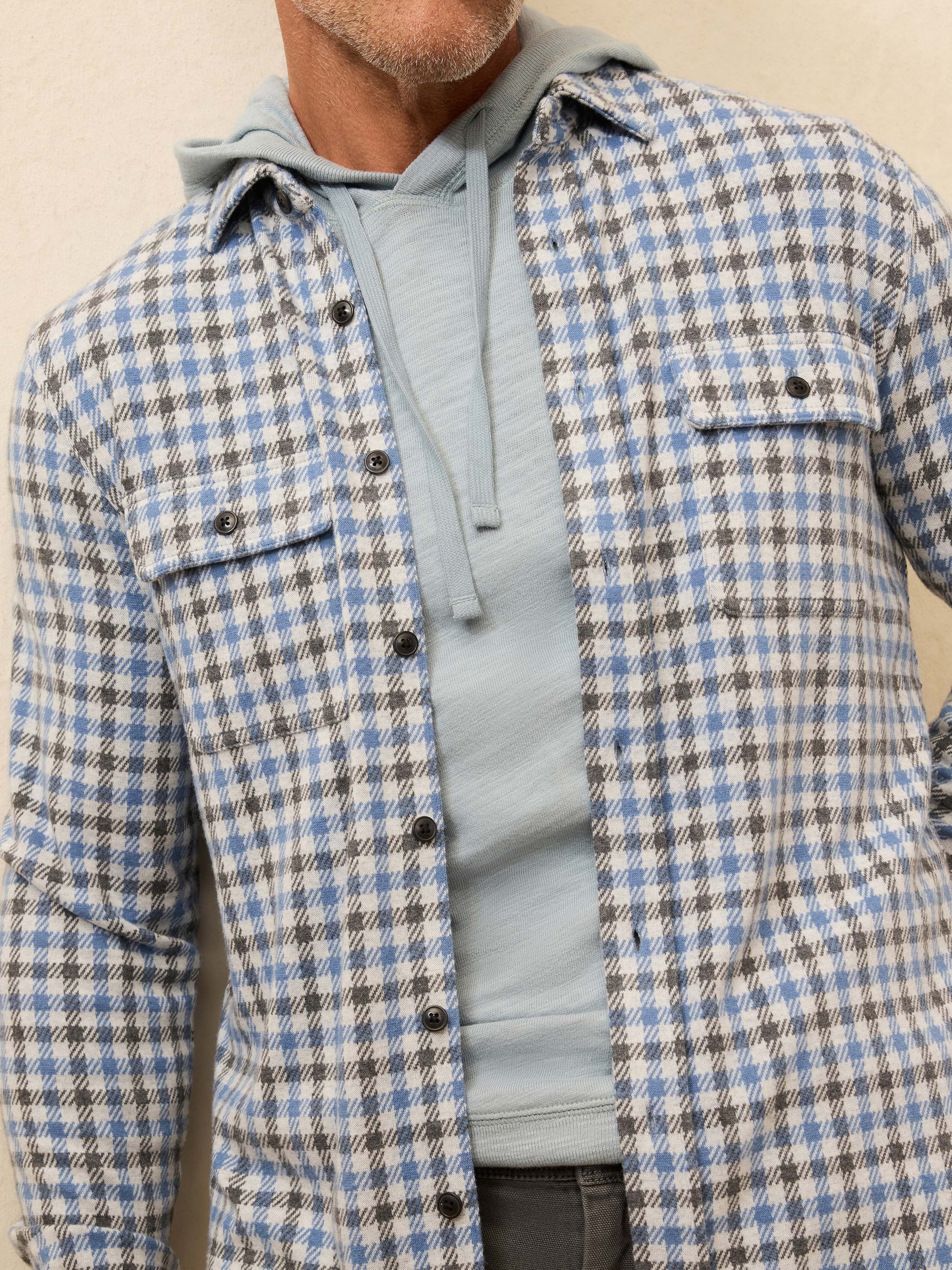 LegendTM Sweater Shirt - Graphite Sky Gingham