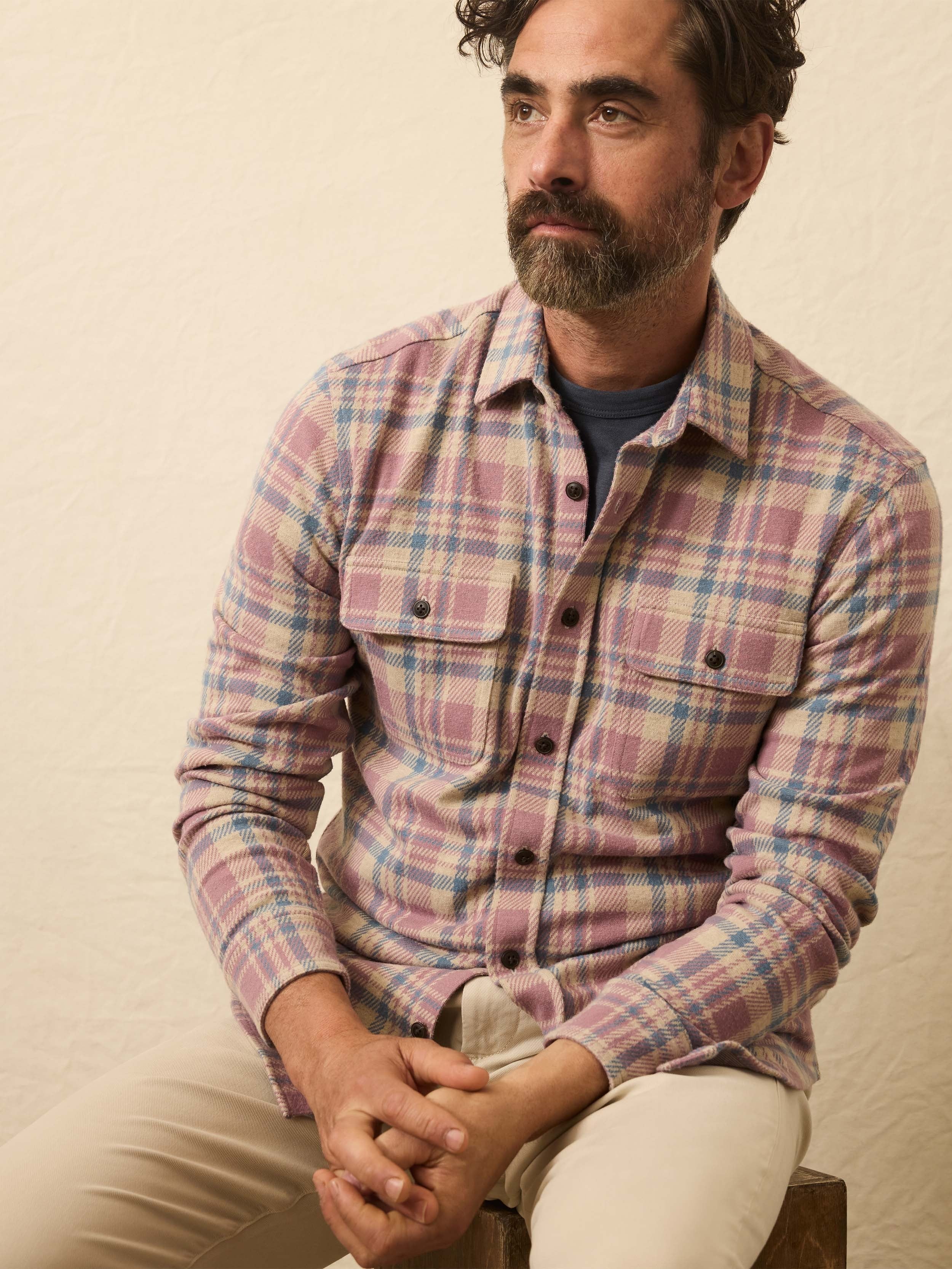 LegendTM Sweater Shirt - Cedar Shore Plaid