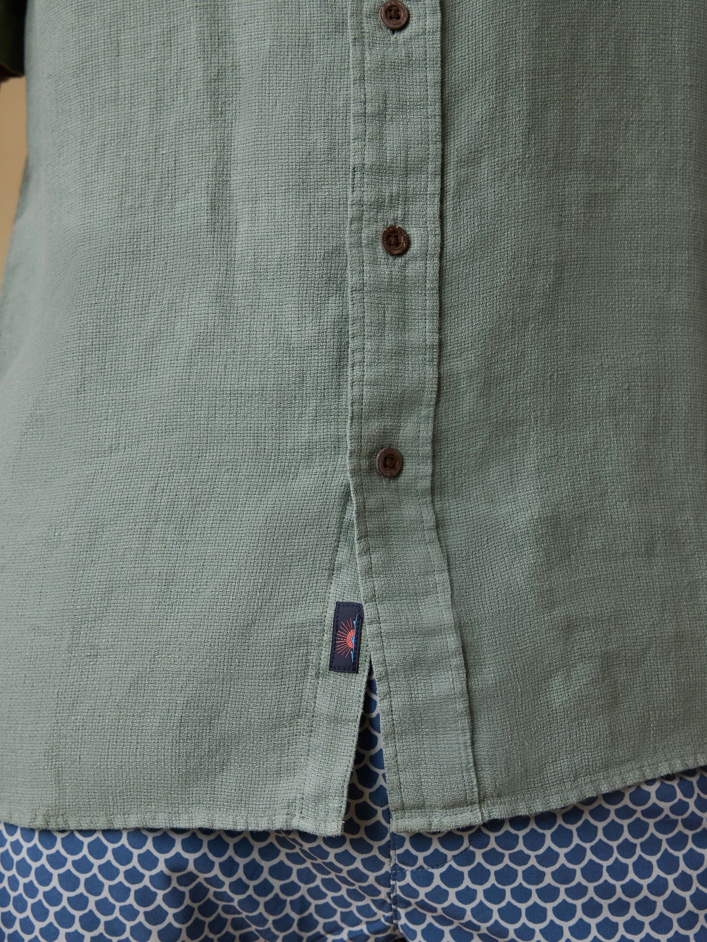 Short-Sleeve Palma Linen Shirt - Spruce